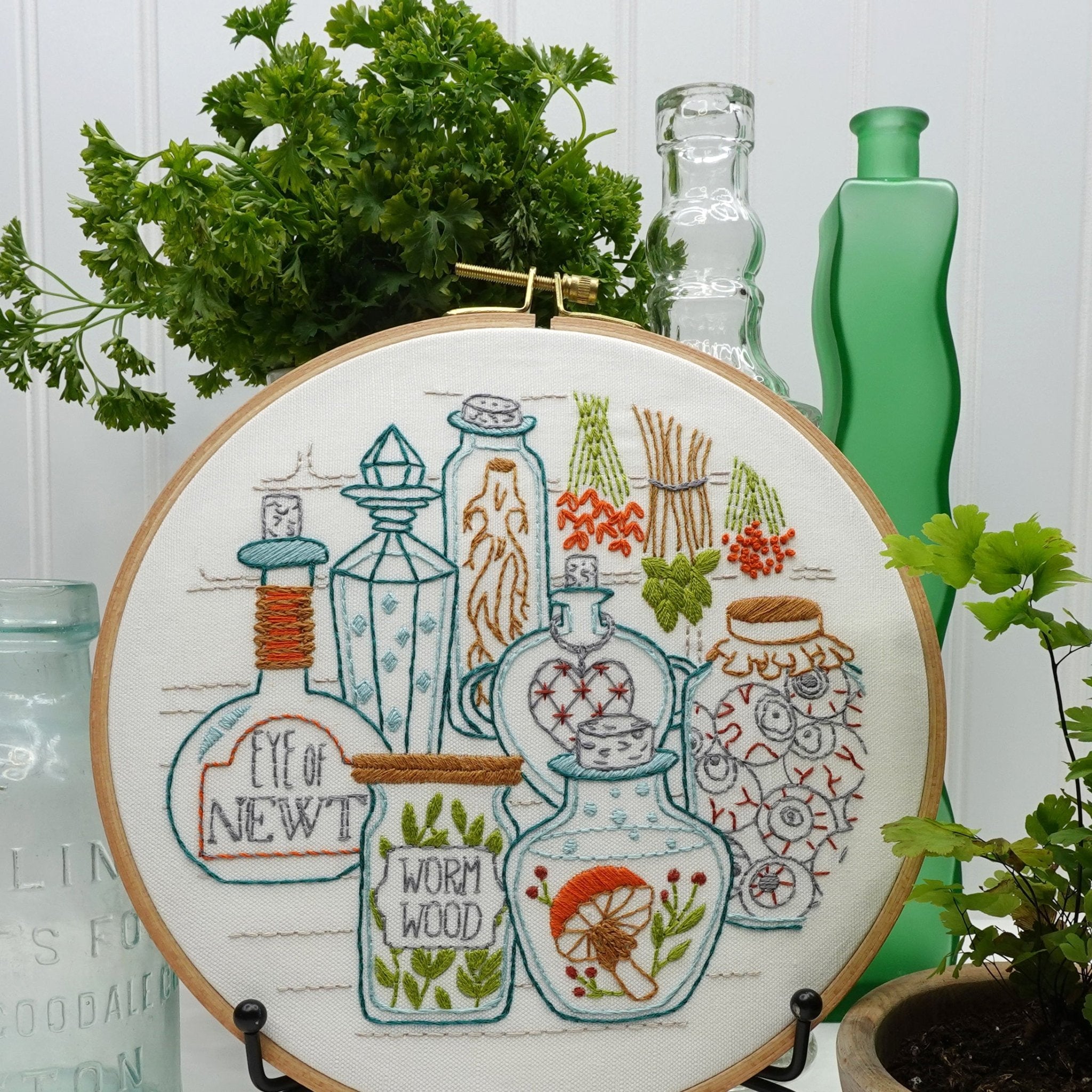 Potions Pantry Printed Fabric Pattern - Stitched Stories
