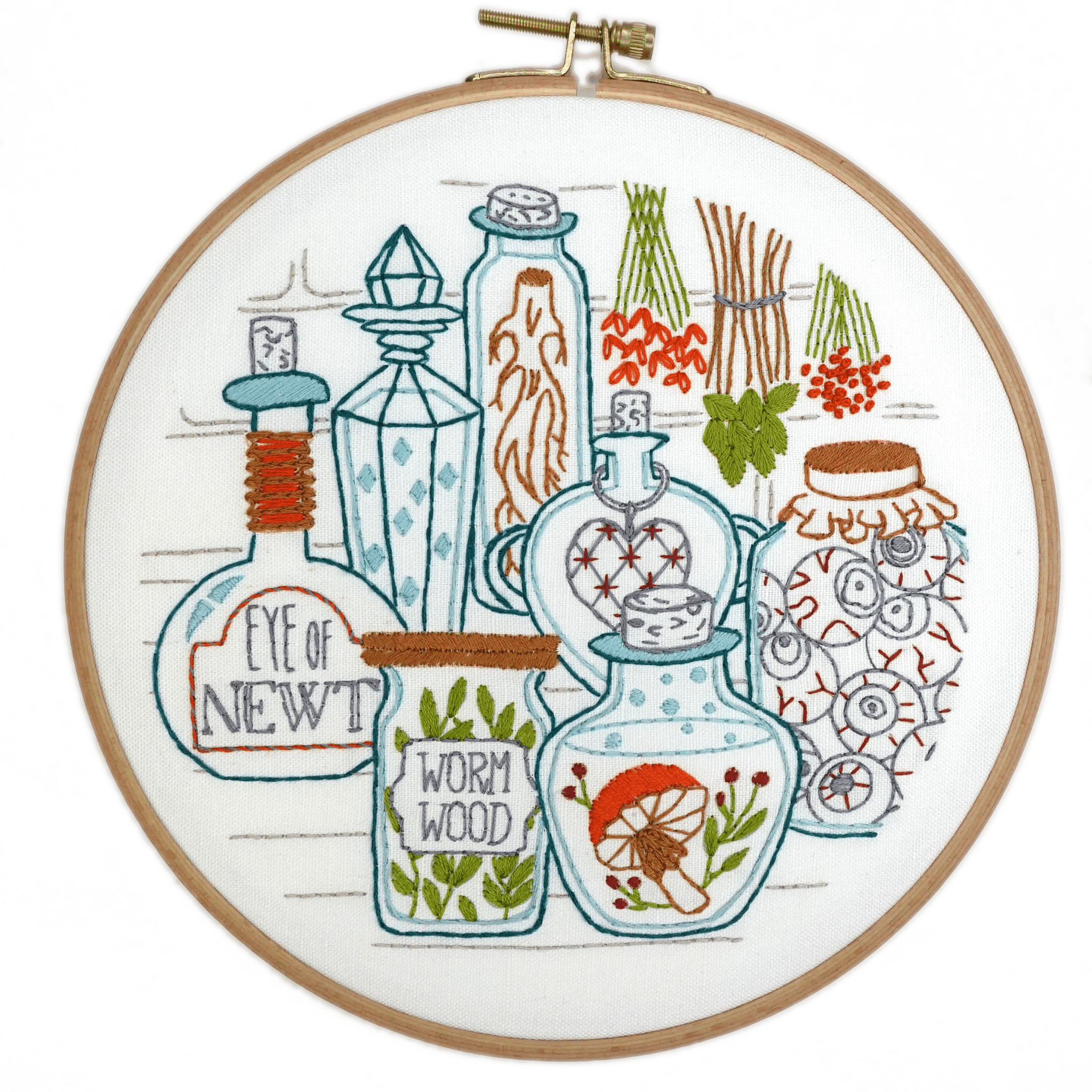Potions Pantry Printed Fabric Pattern - Stitched Stories