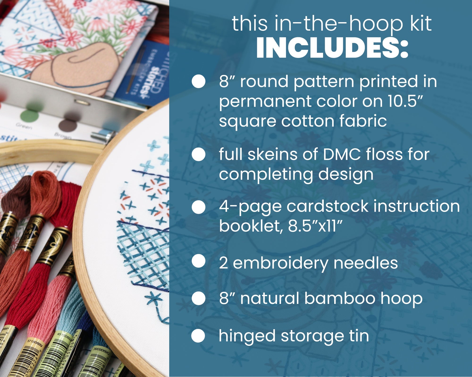 Quiltin' Cowgirl Embroidery Kit - Stitched Stories