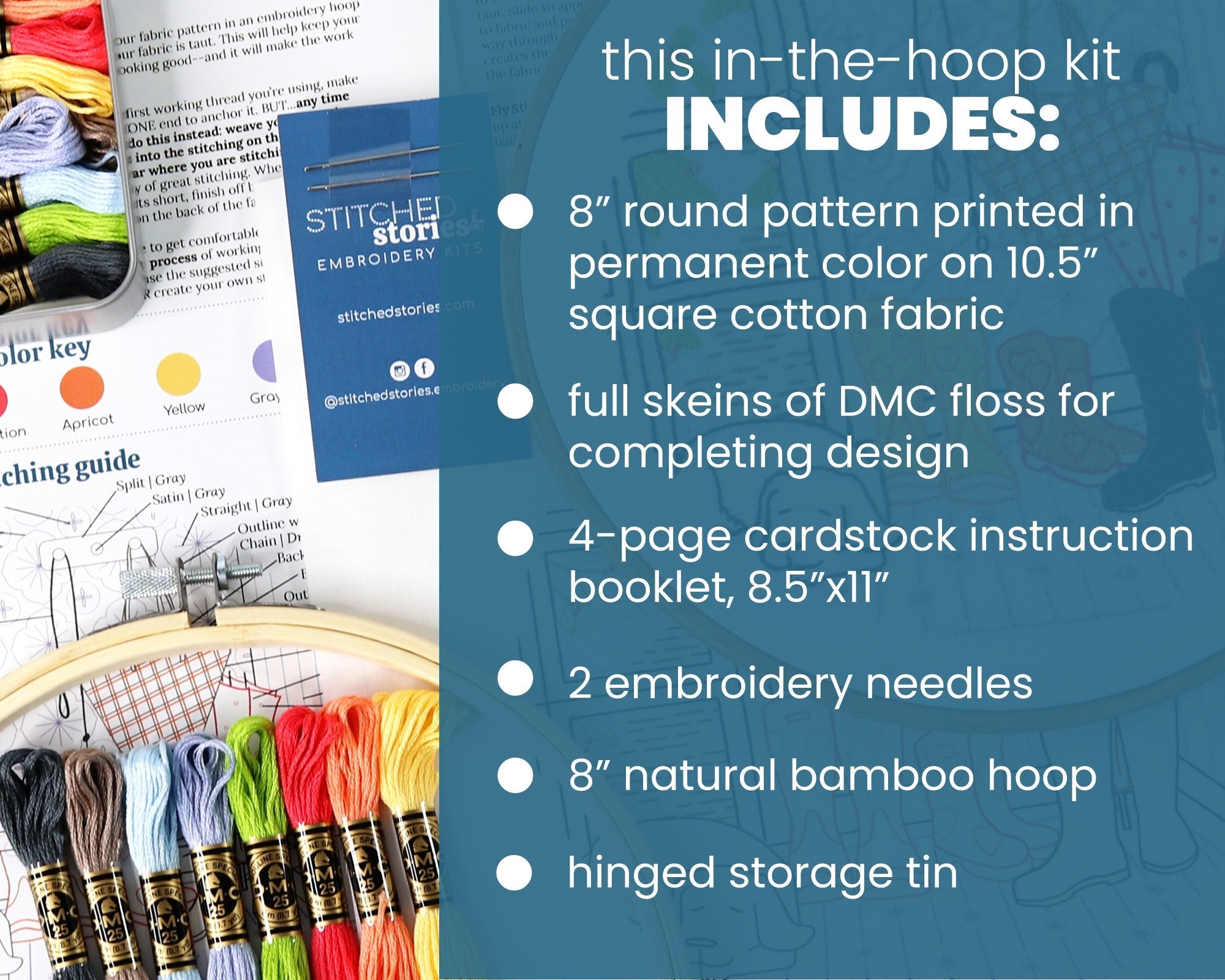 Rainy Day Embroidery Kit - Stitched Stories