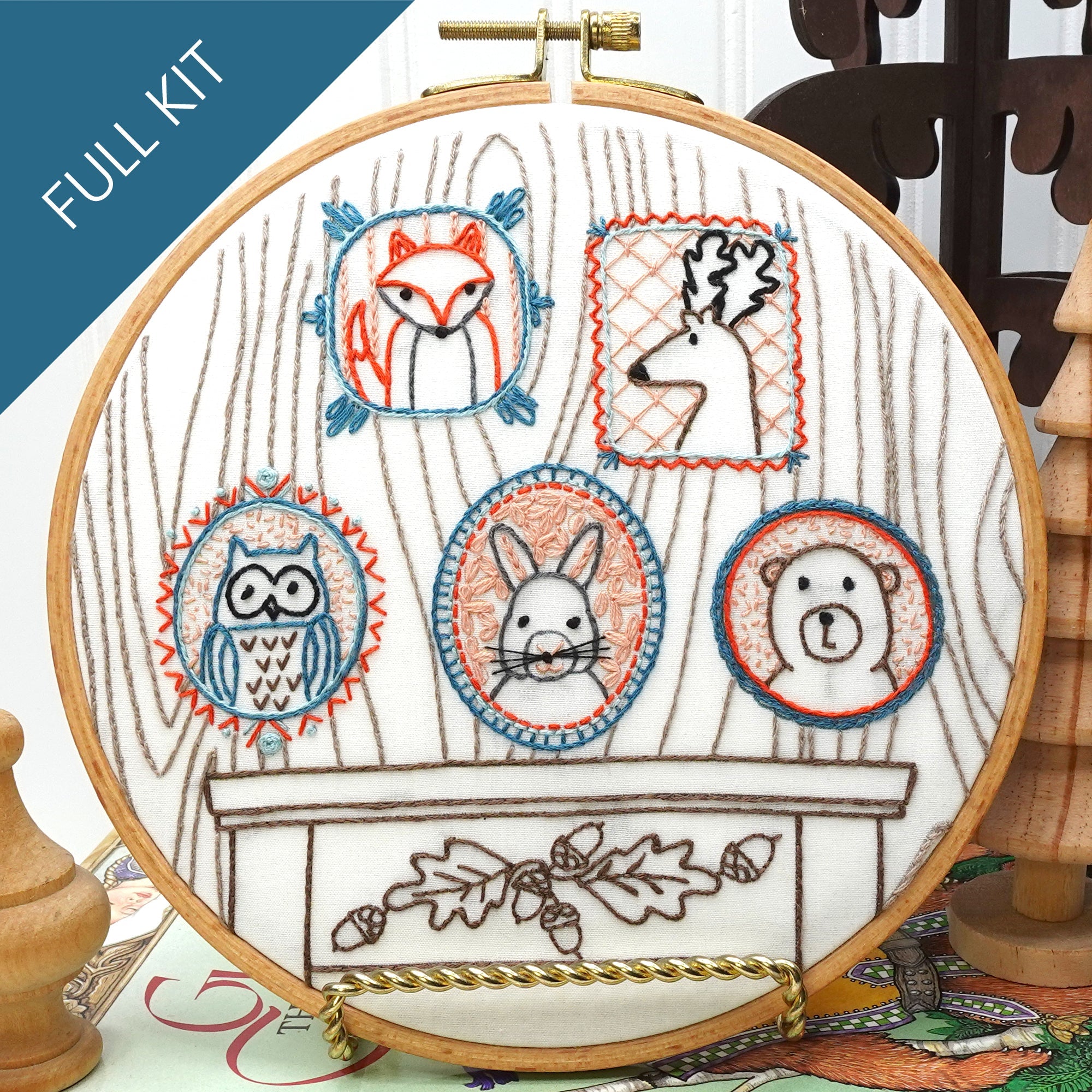 Rogues' Gallery Embroidery Kit - Stitched Stories