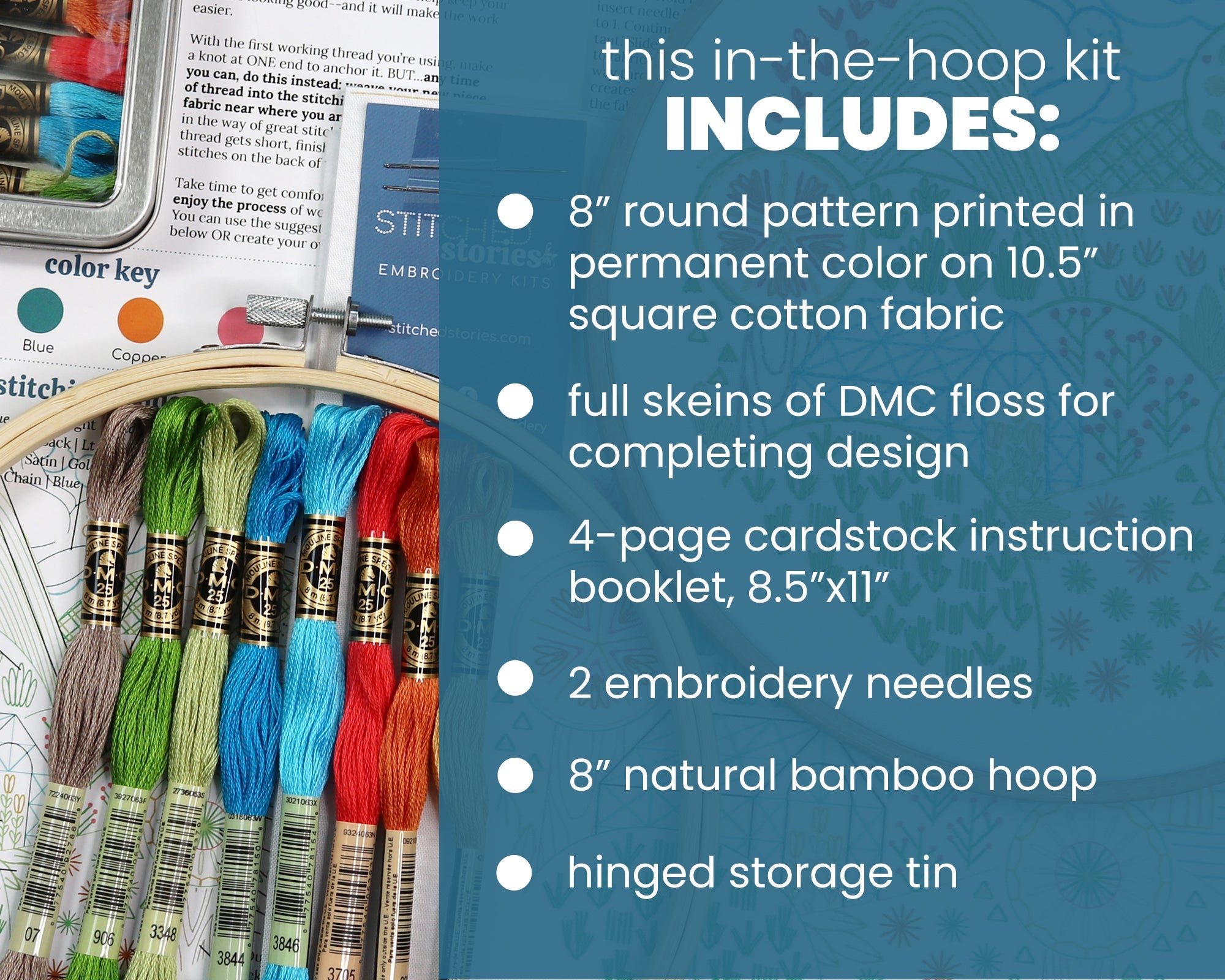 Rolling Hills Embroidery Kit - Stitched Stories