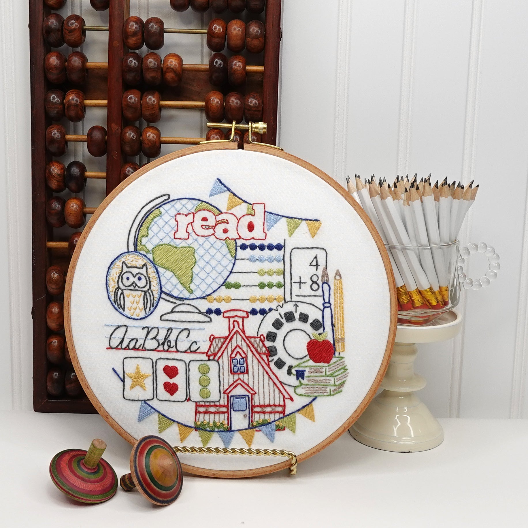 School Days Printed Fabric Pattern - Stitched Stories