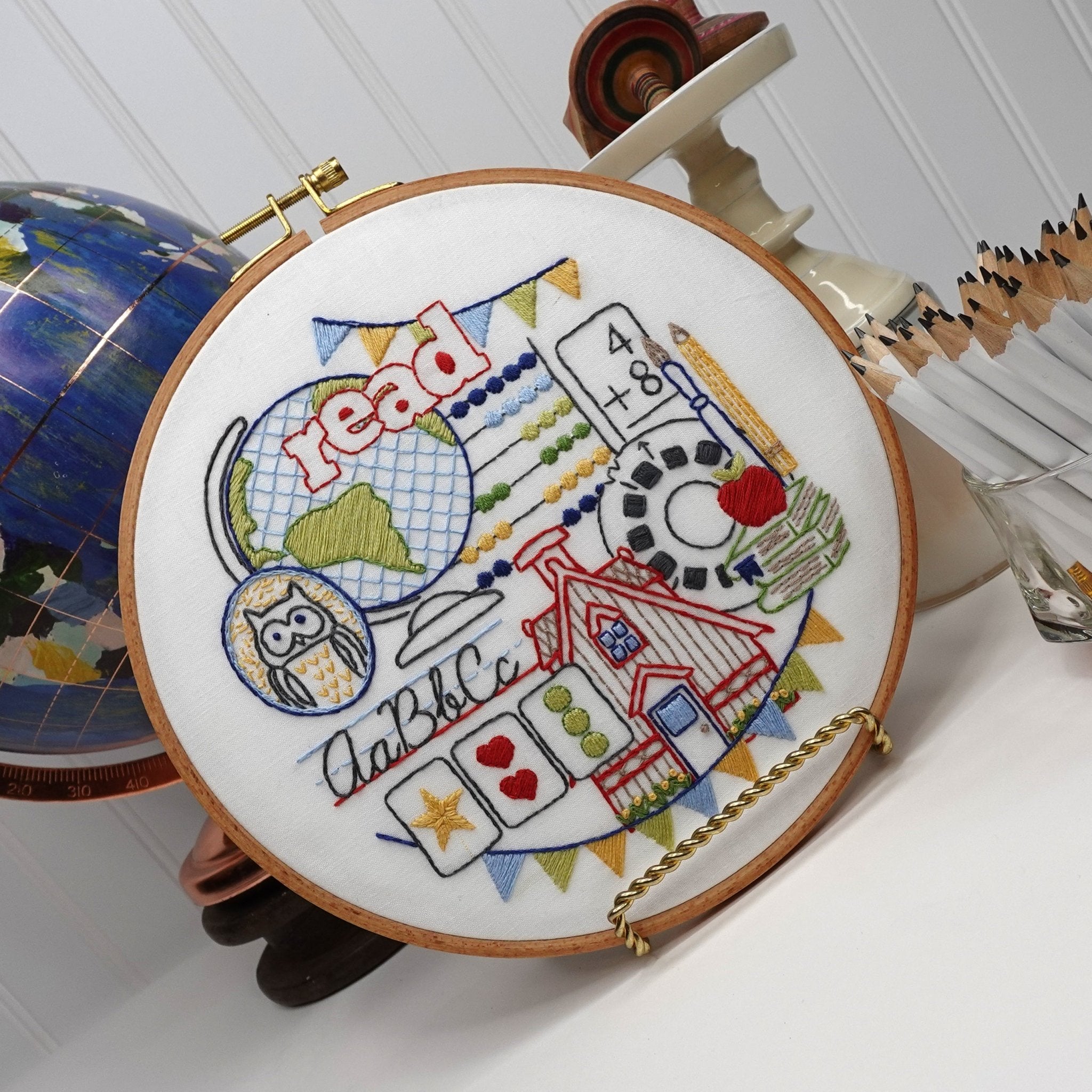 School Days Printed Fabric Pattern - Stitched Stories