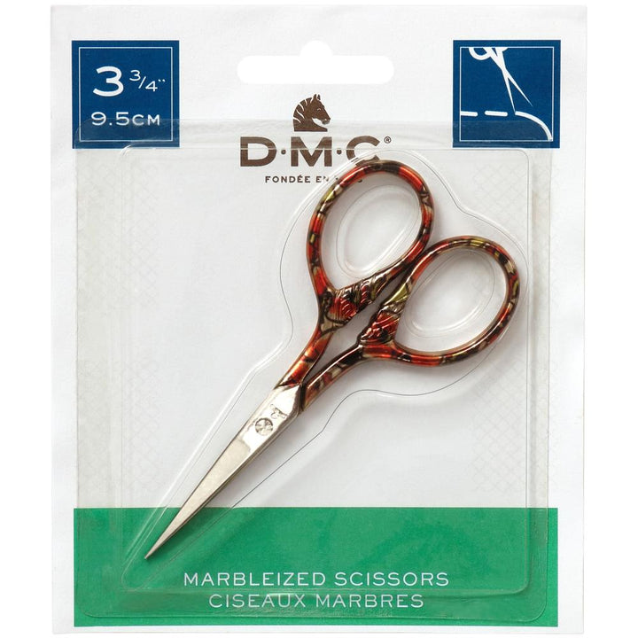 Scissors: DMC Marbleized Copper Handles - Stitched Stories