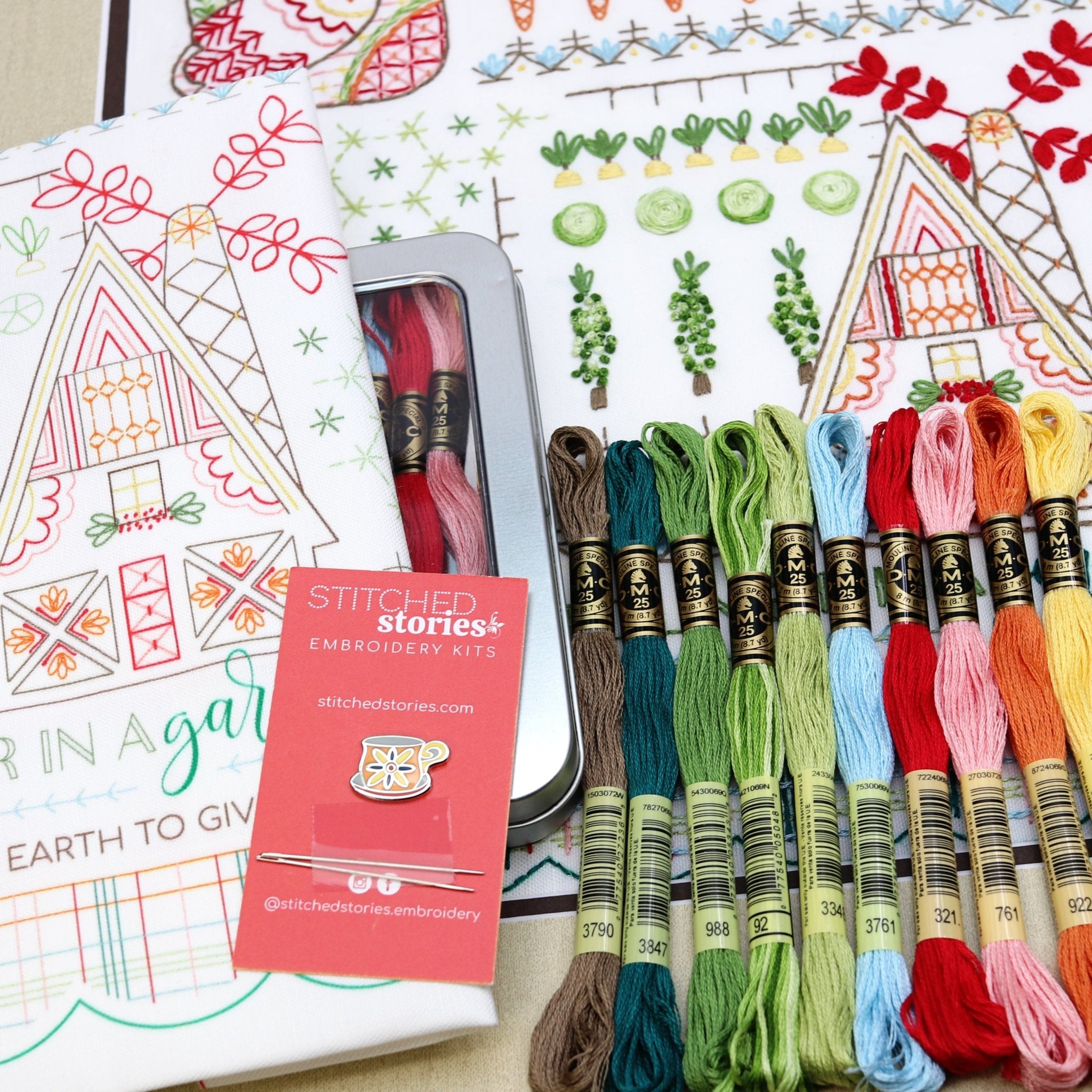 Seasonal Stitch Sampler Embroidery Kit Bundle of 3 - Stitched Stories