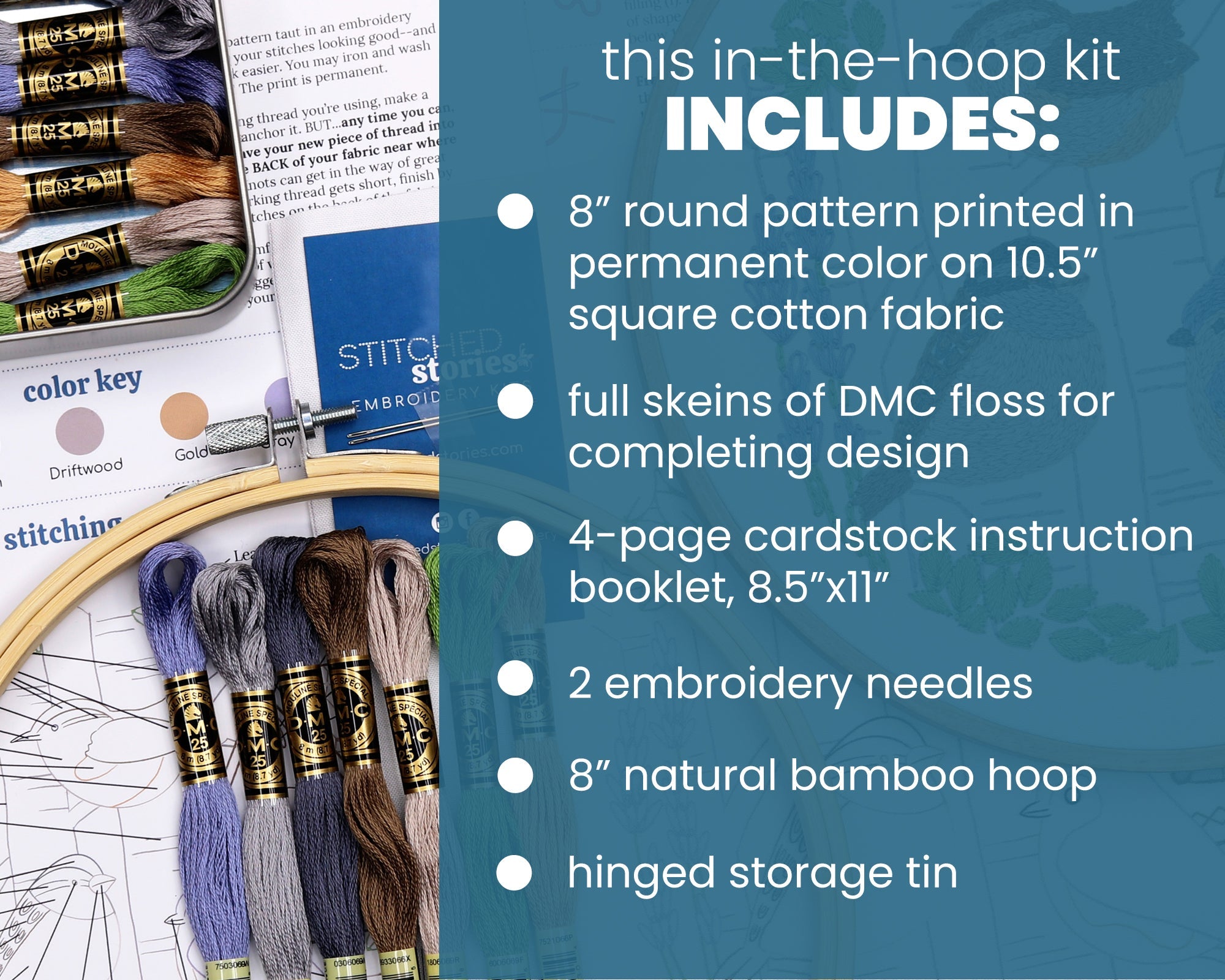 Small Birds Embroidery Kit - Stitched Stories