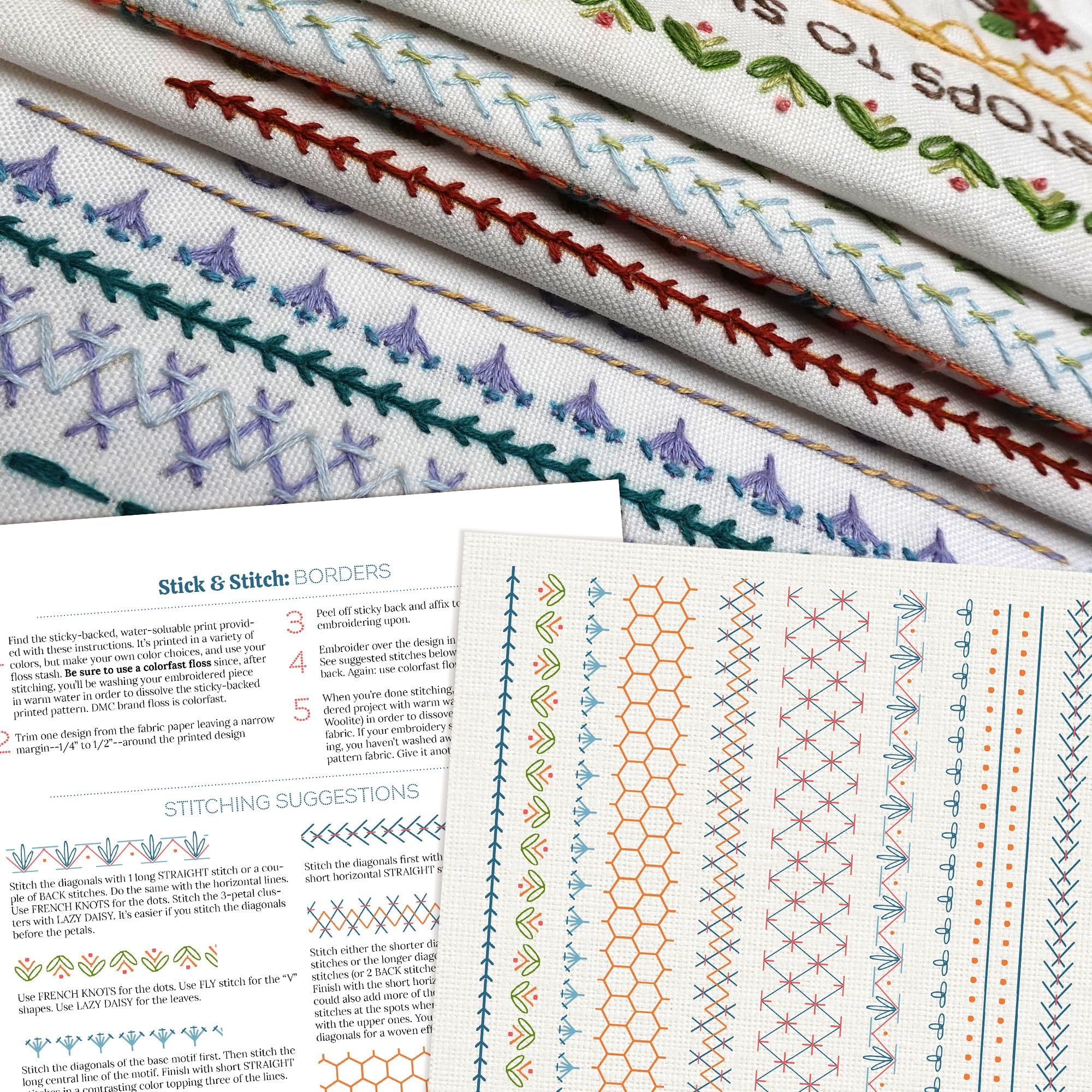 Stick & Stitch Motifs: Borders - Stitched Stories