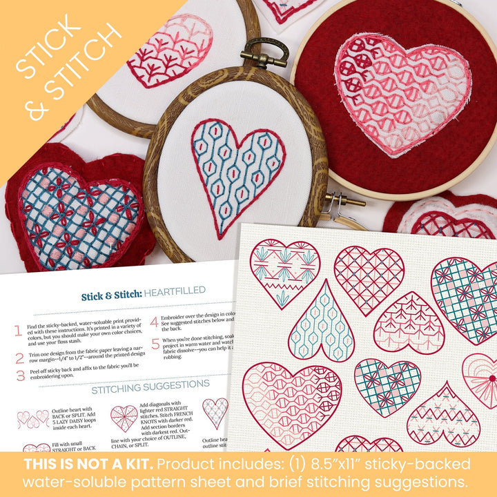 Stick & Stitch Motifs: HeartFilled - Stitched Stories