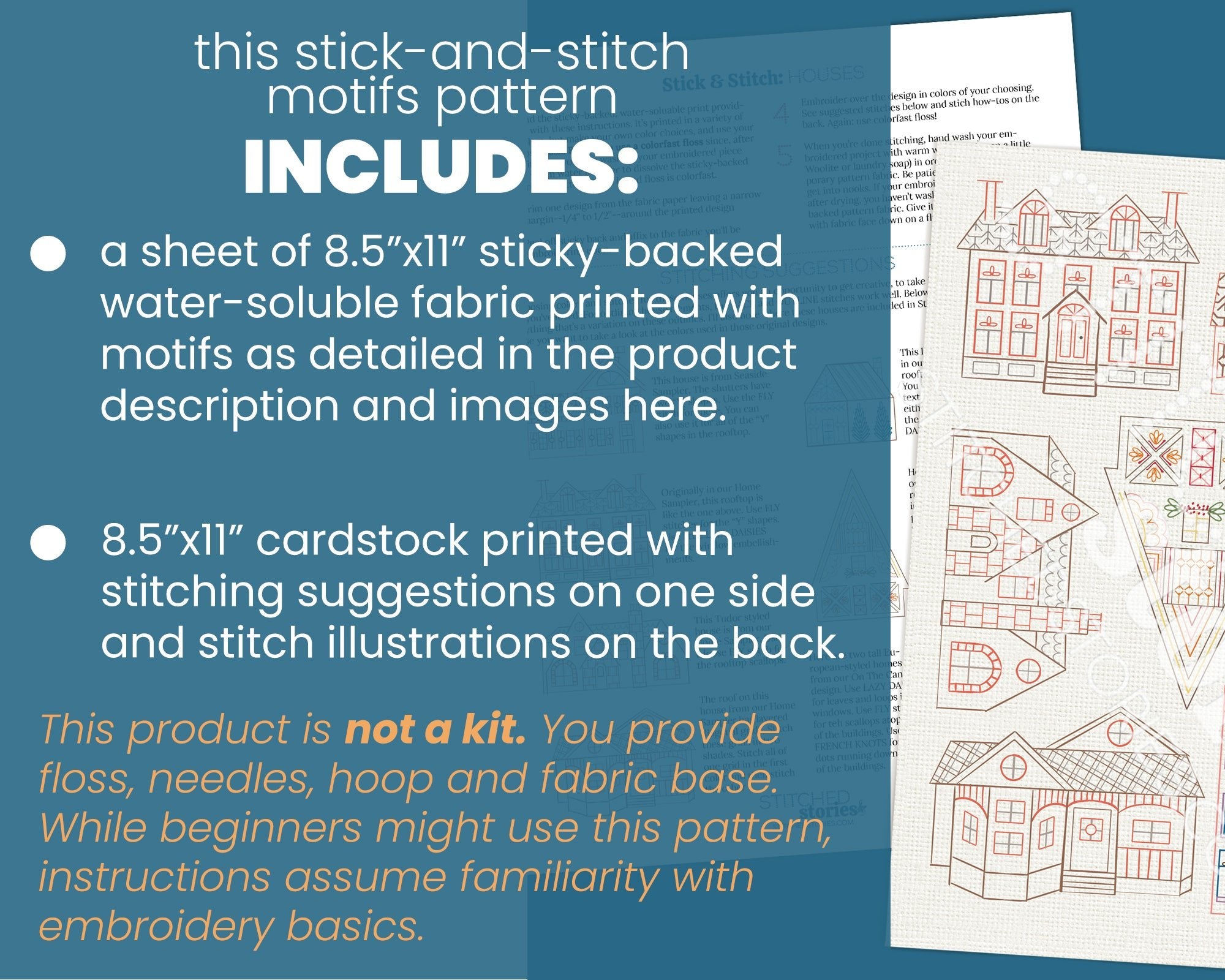 Stick & Stitch Motifs: Houses - Stitched Stories