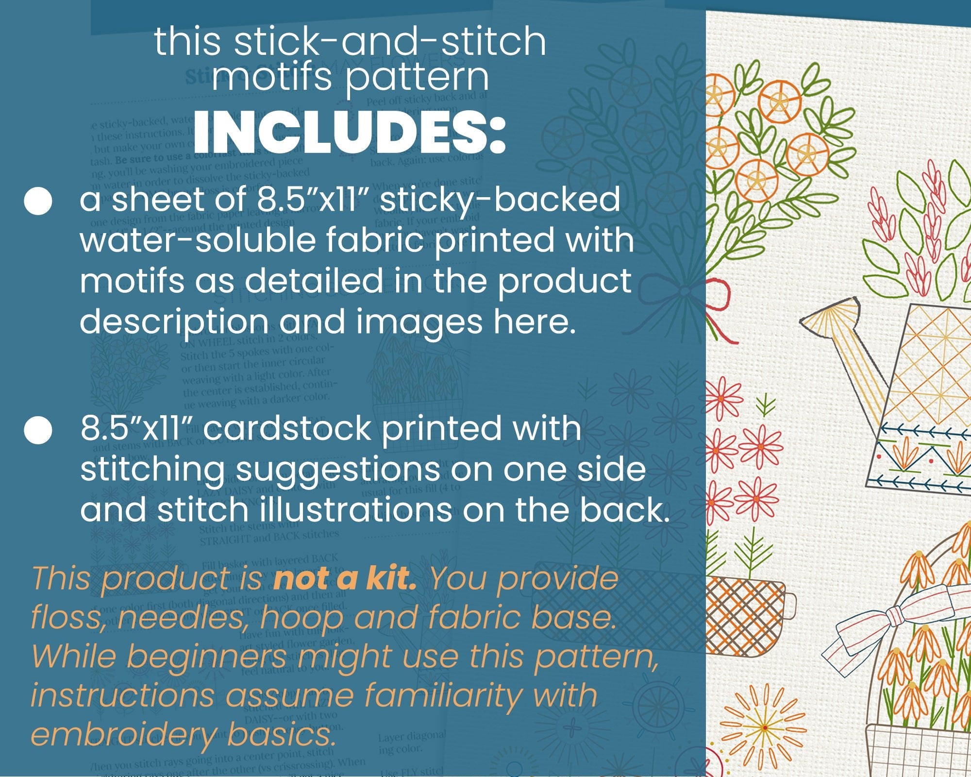 Stick & Stitch Motifs: May Flowers - Stitched Stories