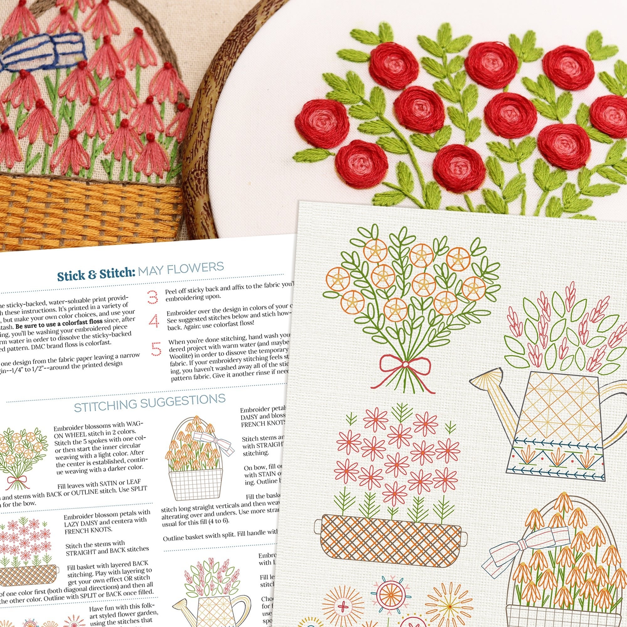 Stick & Stitch Motifs: May Flowers - Stitched Stories