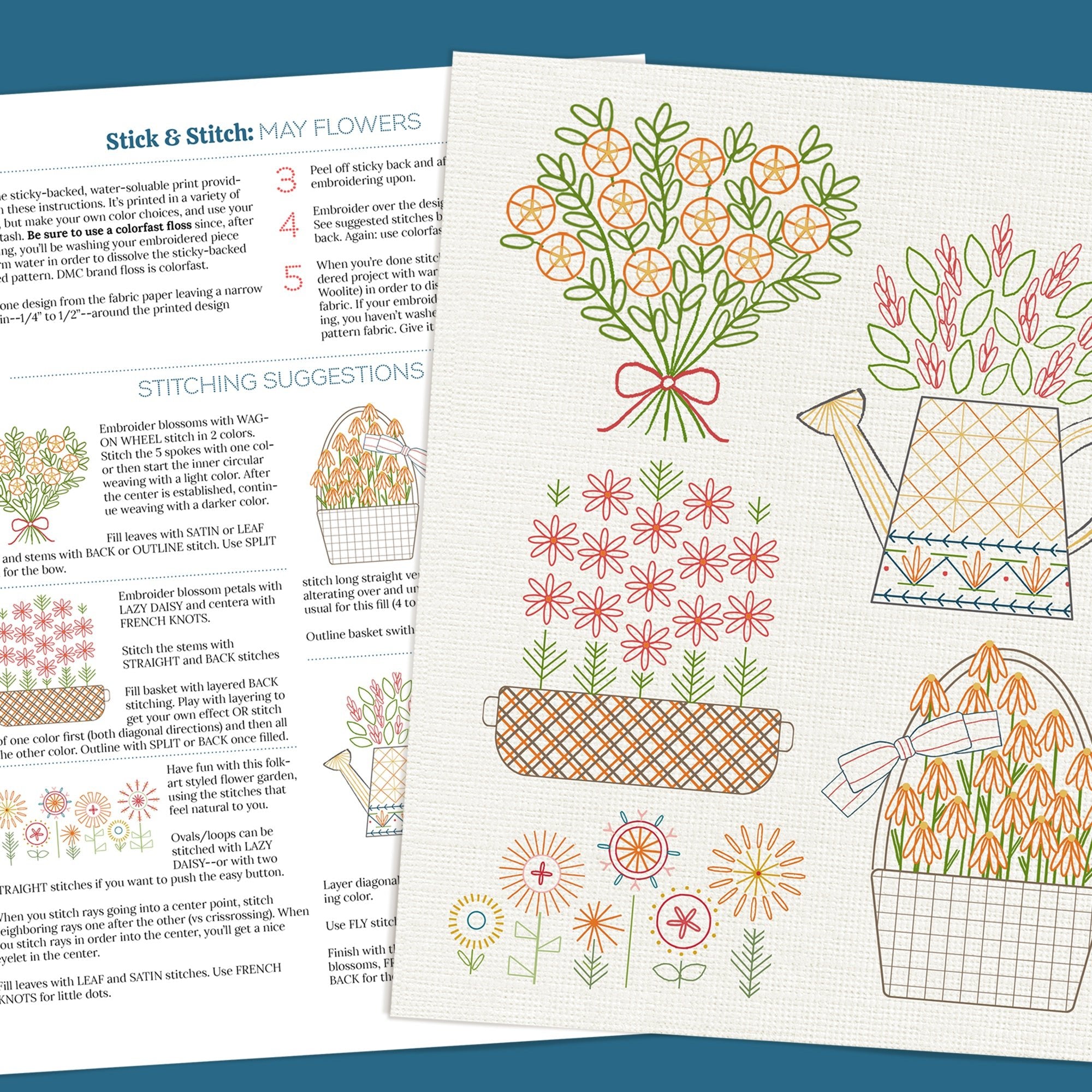 Stick & Stitch Motifs: May Flowers - Stitched Stories