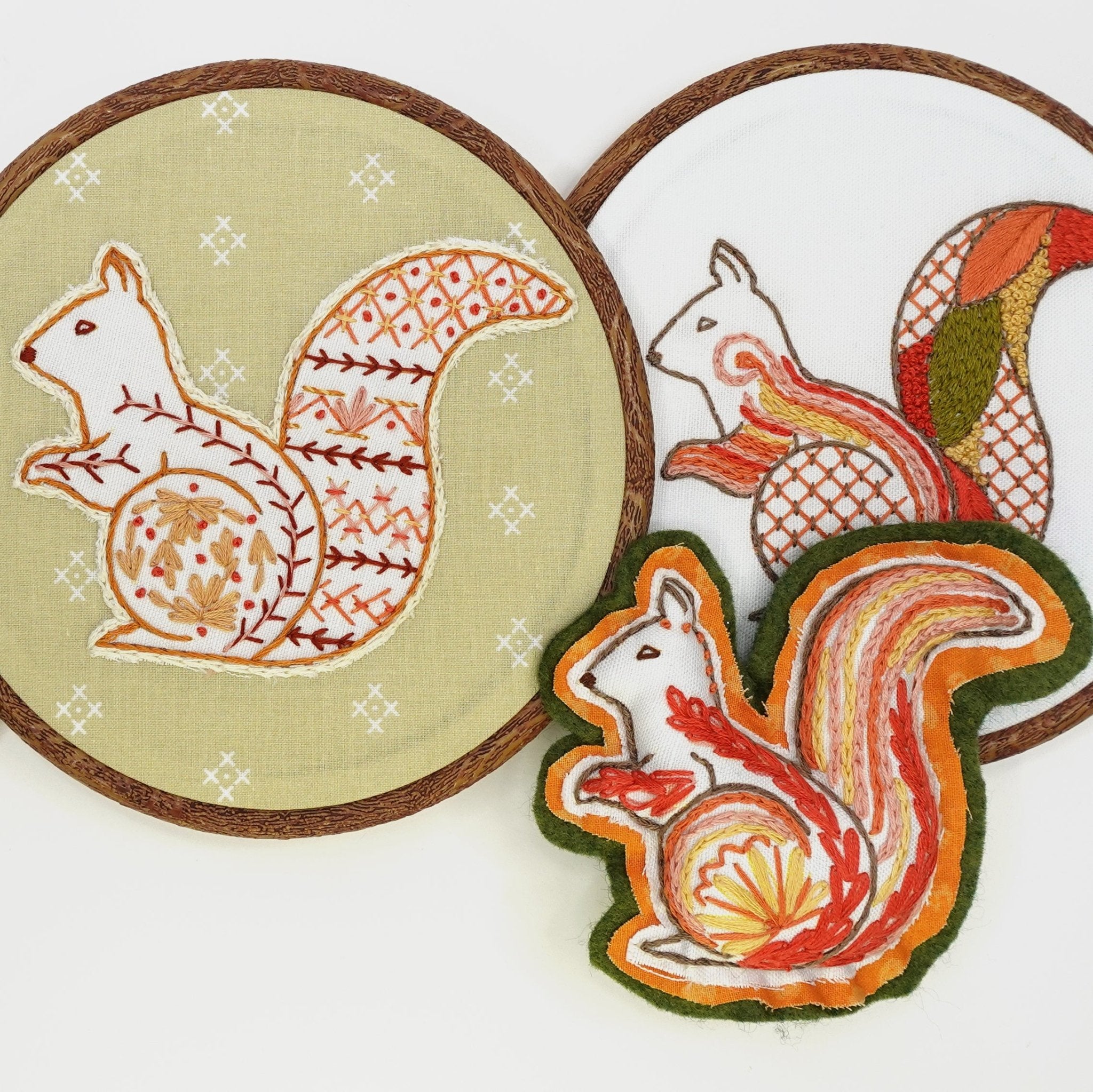 Stick & Stitch Motifs: Squirrels - Stitched Stories