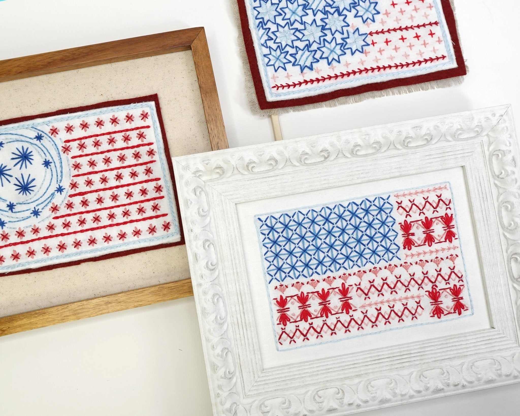 Stick & Stitch Motifs: Stars & Stripes - Stitched Stories