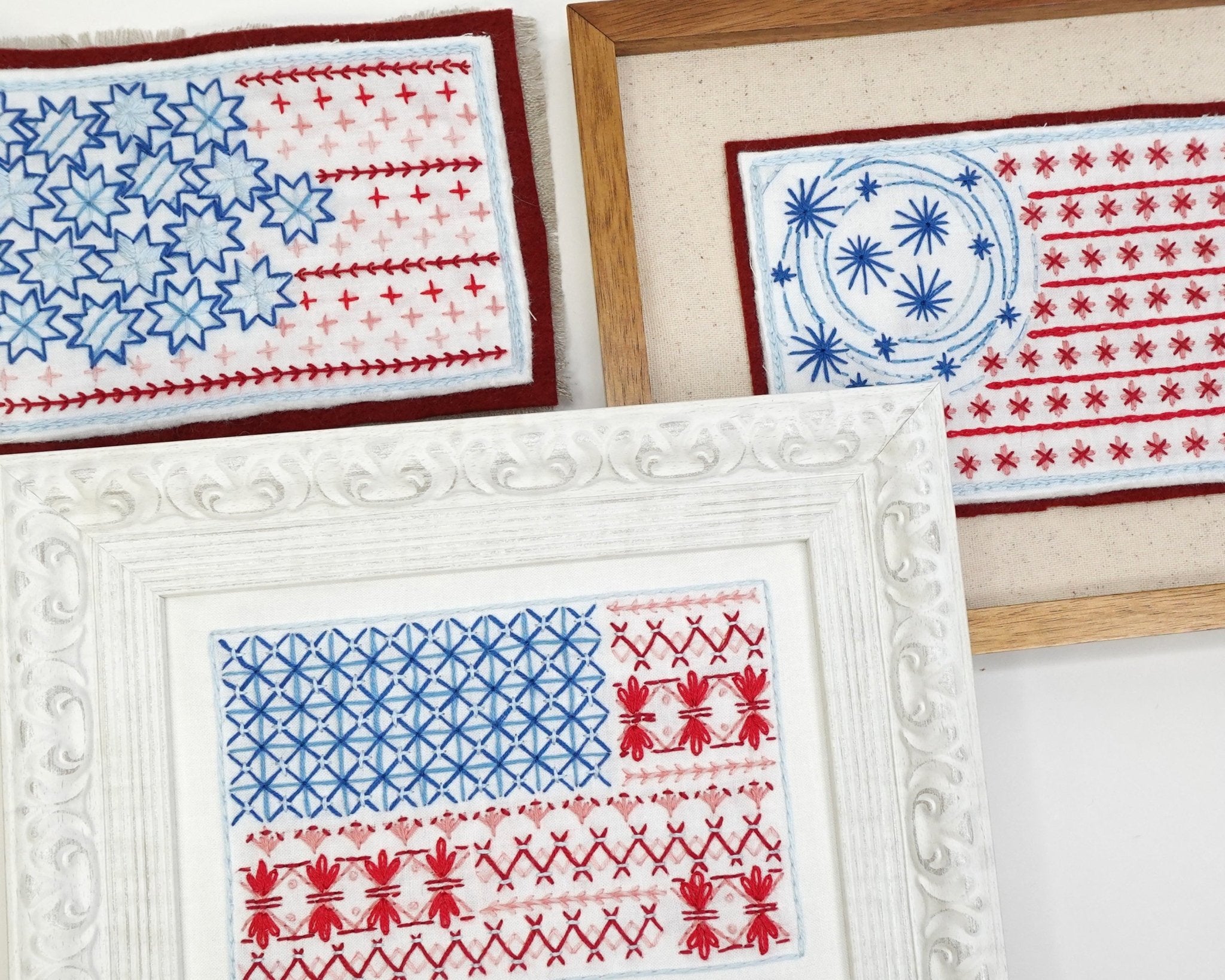 Stick & Stitch Motifs: Stars & Stripes - Stitched Stories
