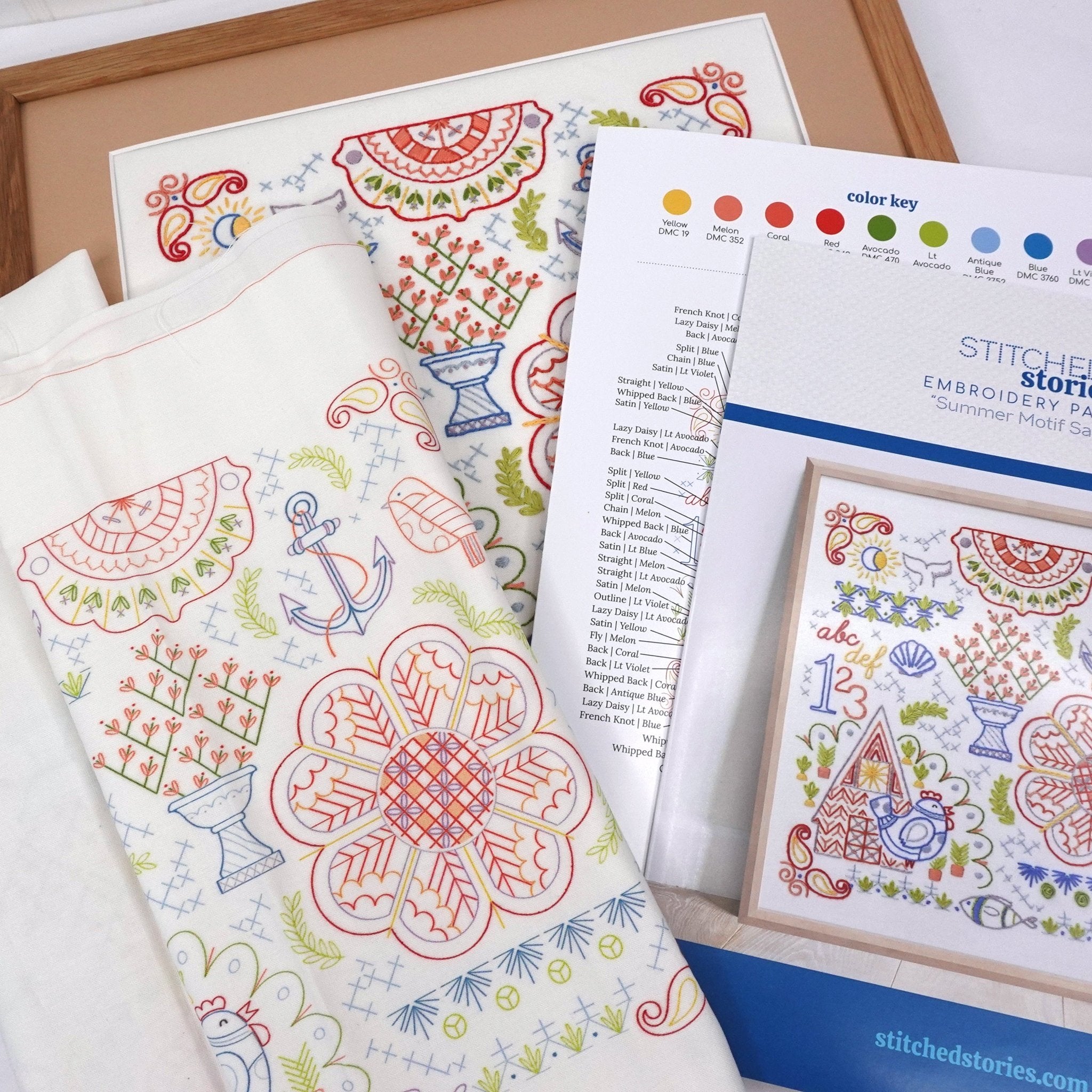 Emroidery Sampler Traditional Embroidery Stitch Sampler Patterns and Kits | Vintage Band ...