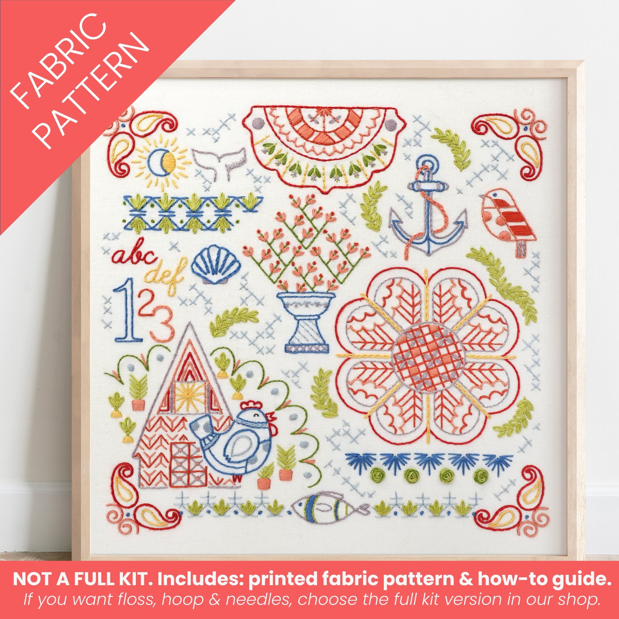 Sampler Patterns Traditional Embroidery Stitch Sampler Patterns and Kits | Vintage Band ...