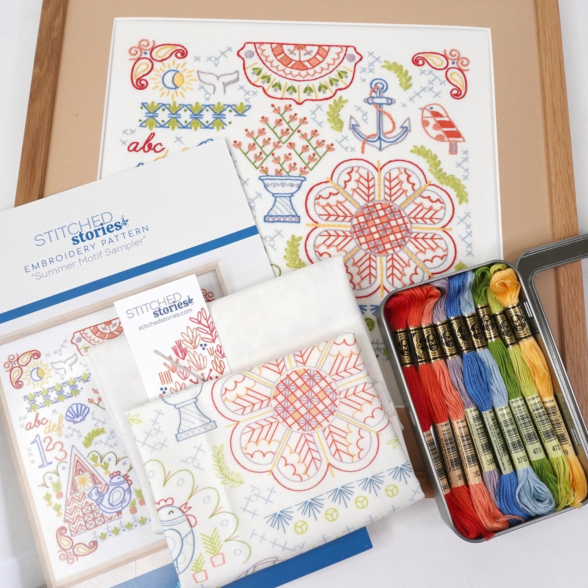 Emroidery Sampler Traditional Embroidery Stitch Sampler Patterns and Kits | Vintage Band ...