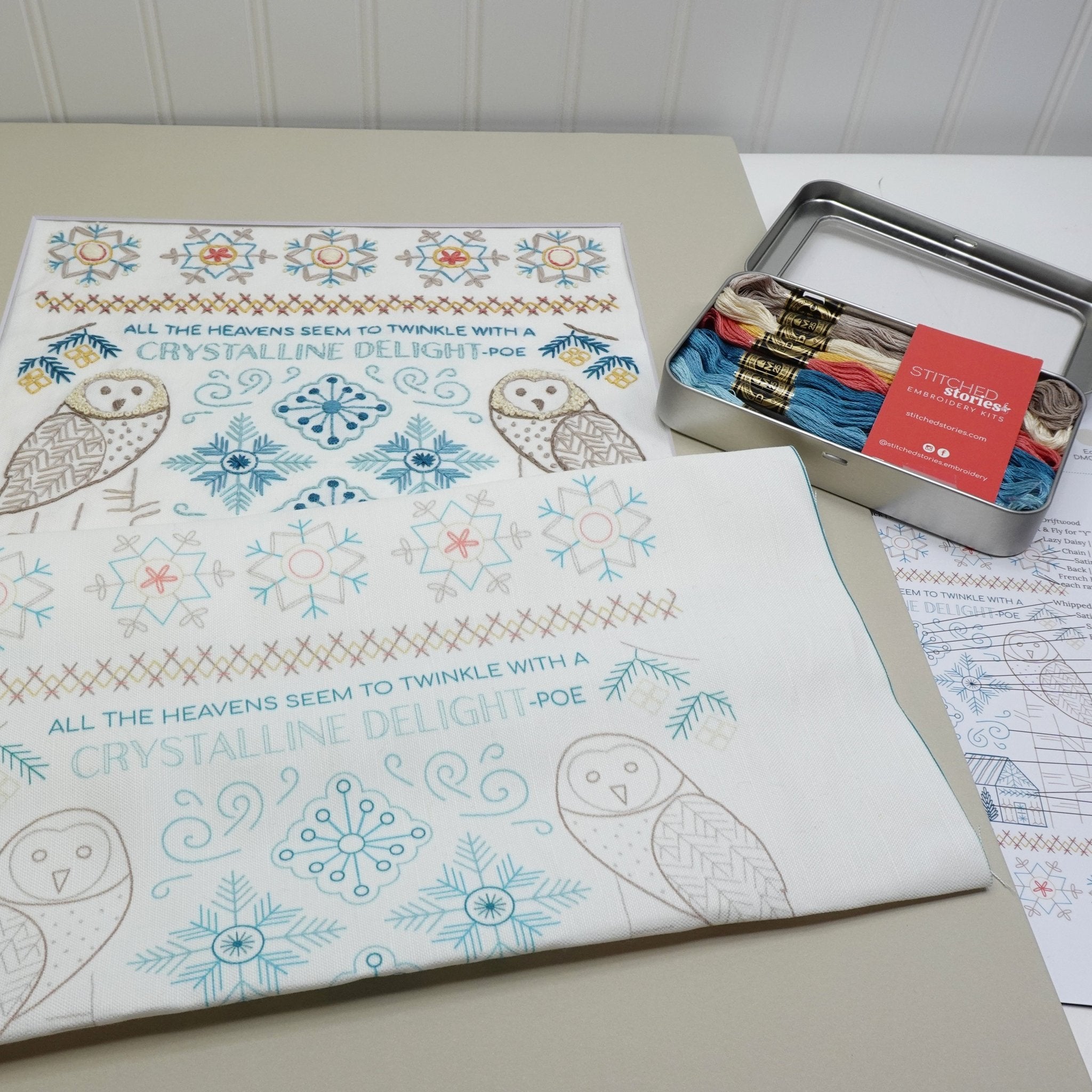 Through the Woods Sampler Embroidery Pattern Bundle of 3 - Stitched Stories