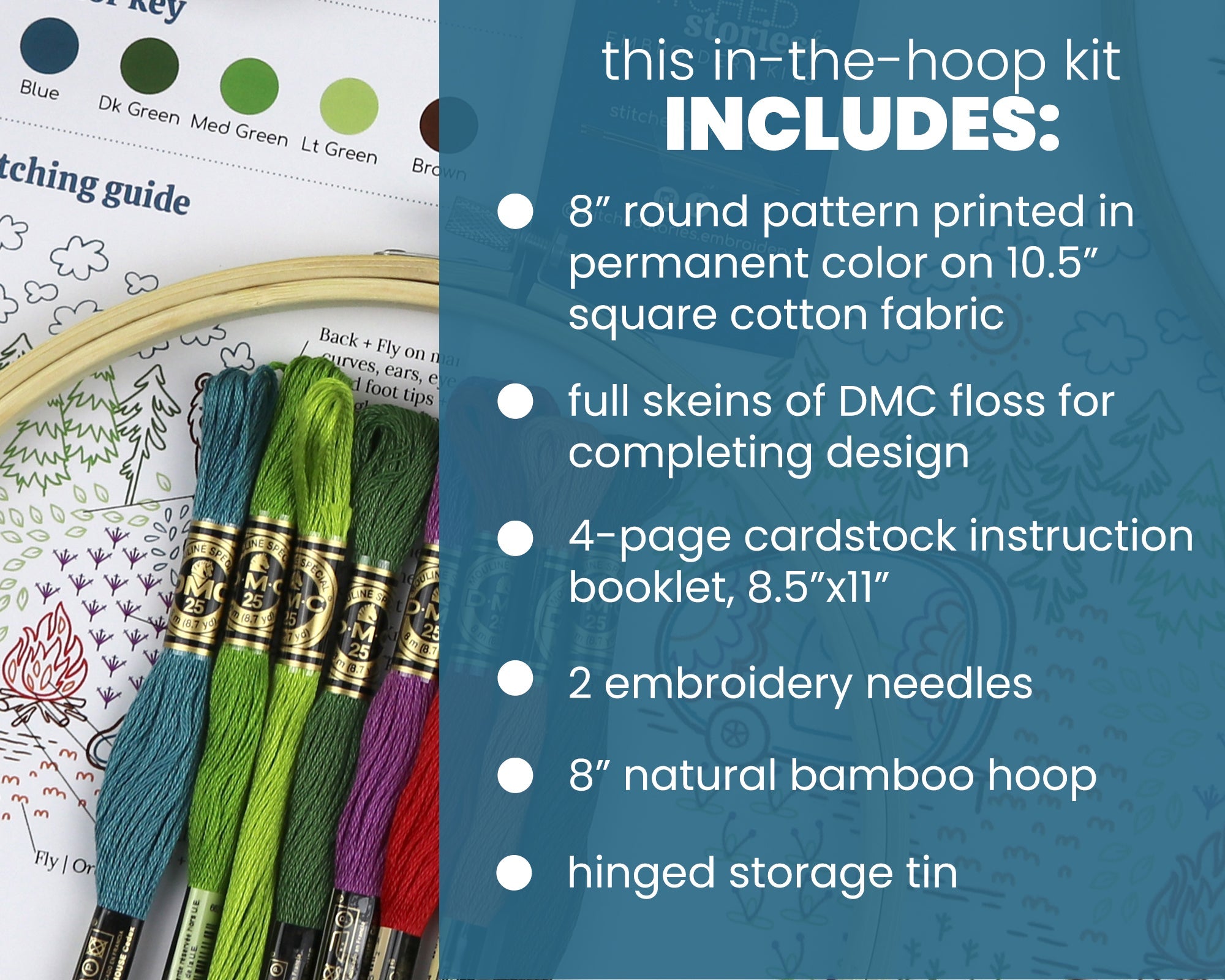 To The Woods Embroidery Kit - Stitched Stories