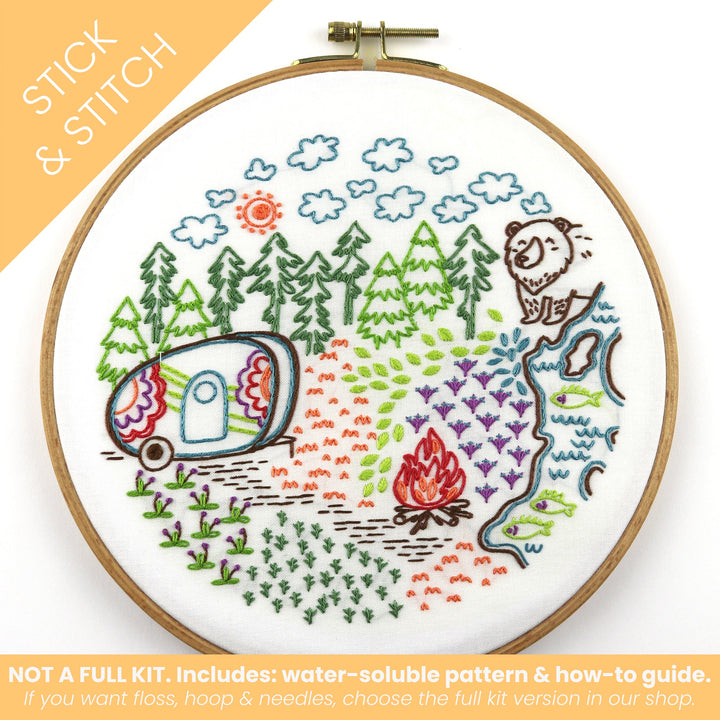 To the Woods Stick & Stitch Water - Soluble Pattern - Stitched Stories