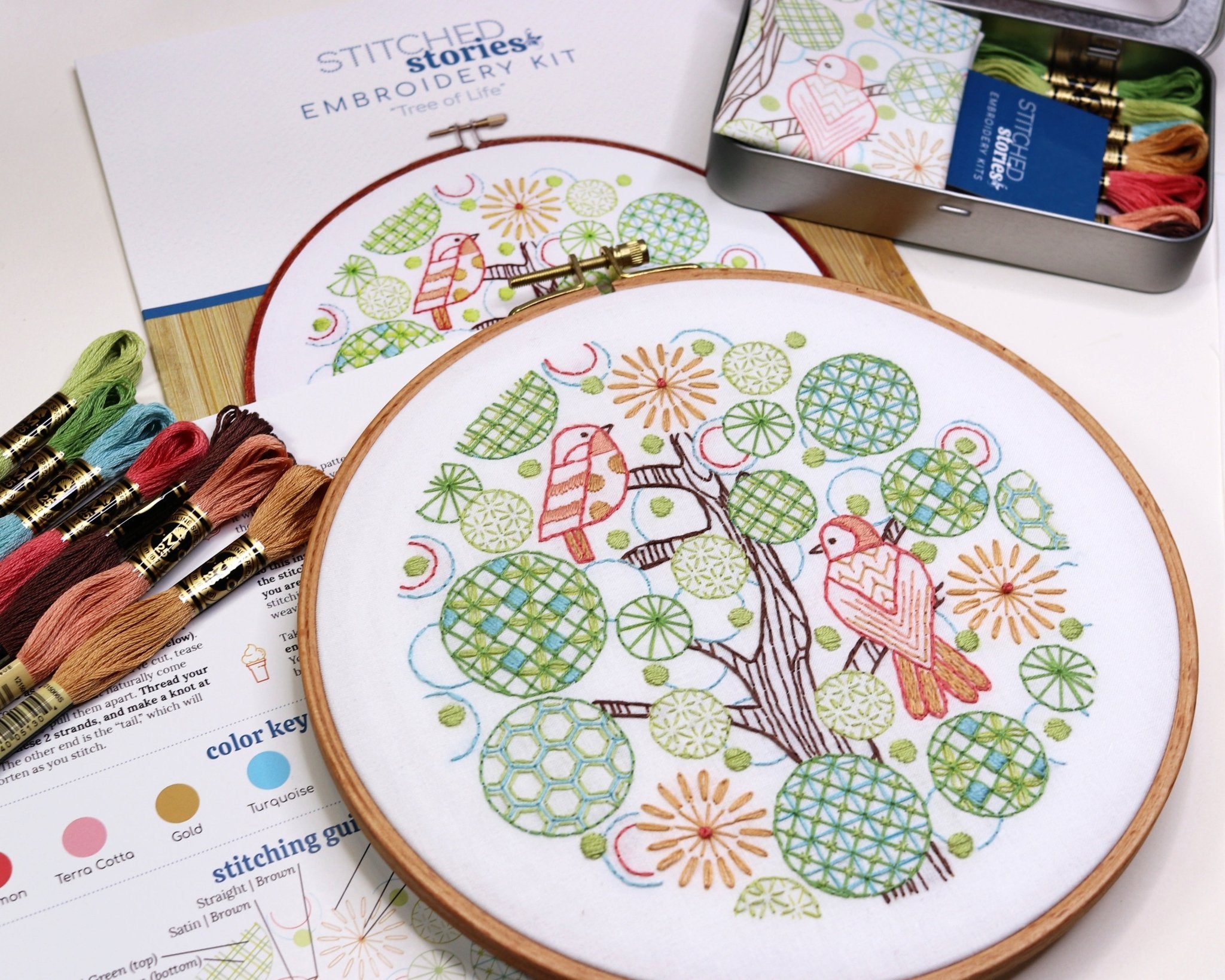 Tree of Life Embroidery Kit - Stitched Stories