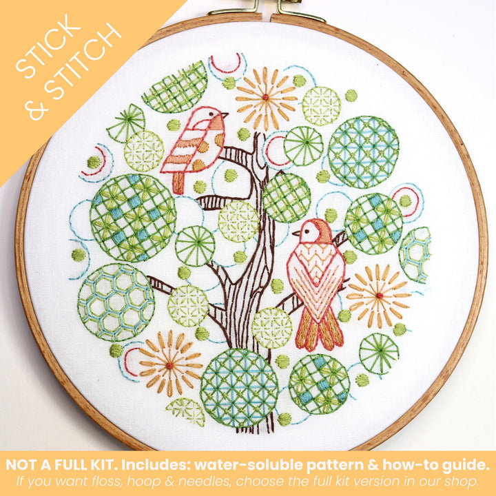 Tree of Life Stick & Stitch Water - Soluble Pattern - Stitched Stories