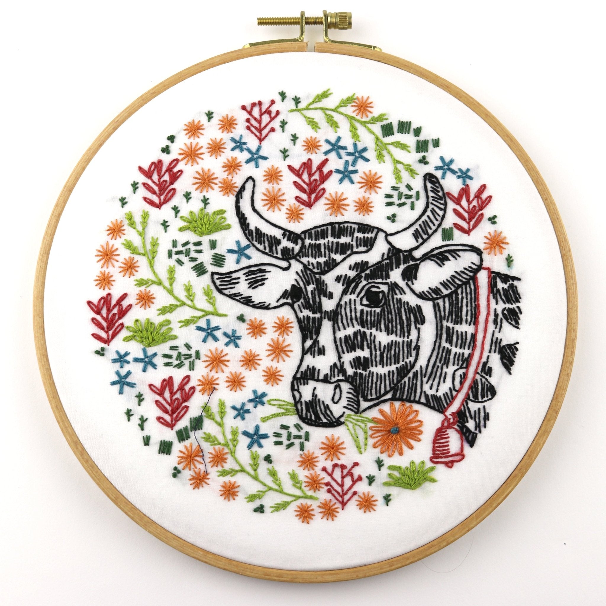 Bessie's Blossoms Embroidery Kit - Stitched Stories