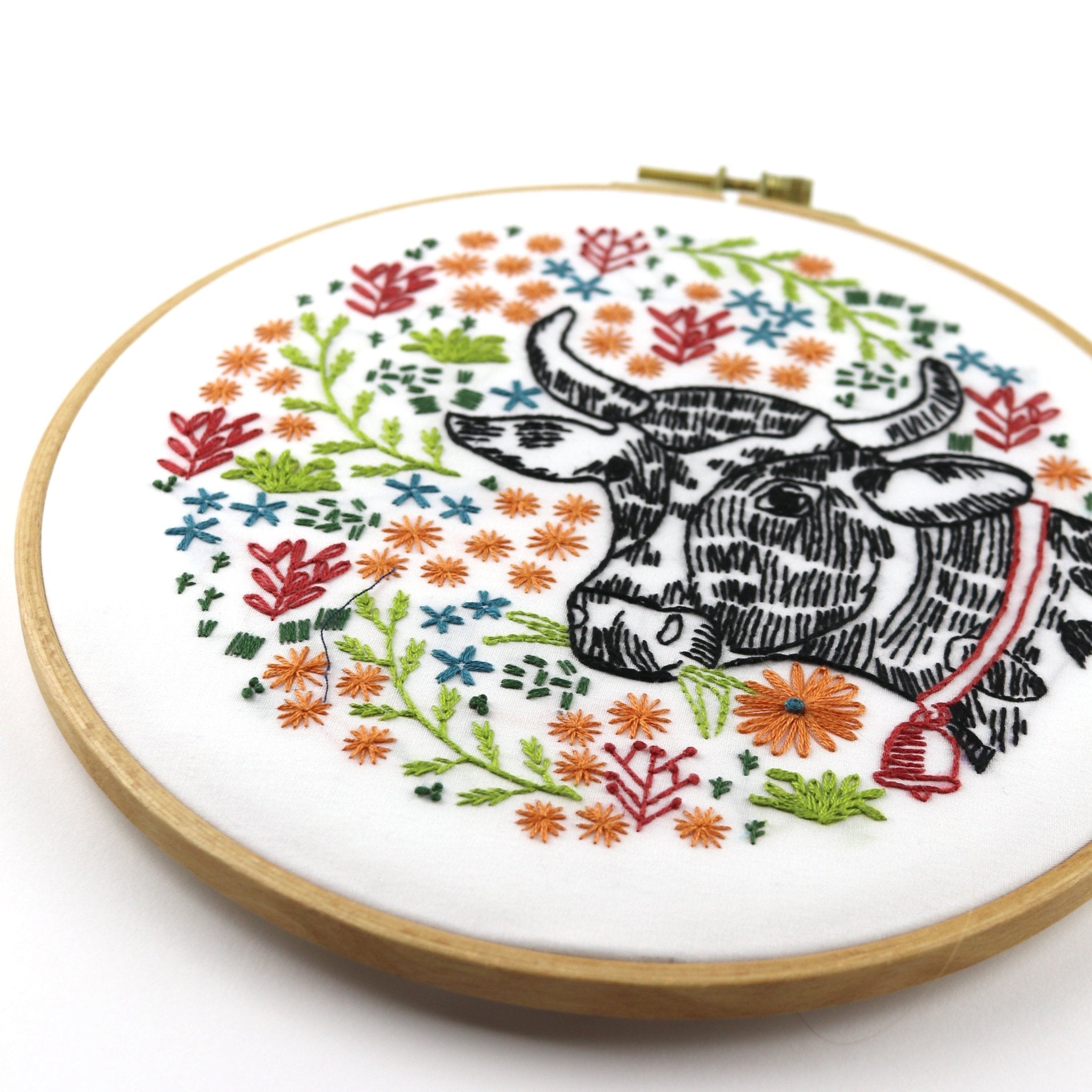 Bessie's Blossoms Embroidery Kit - Stitched Stories