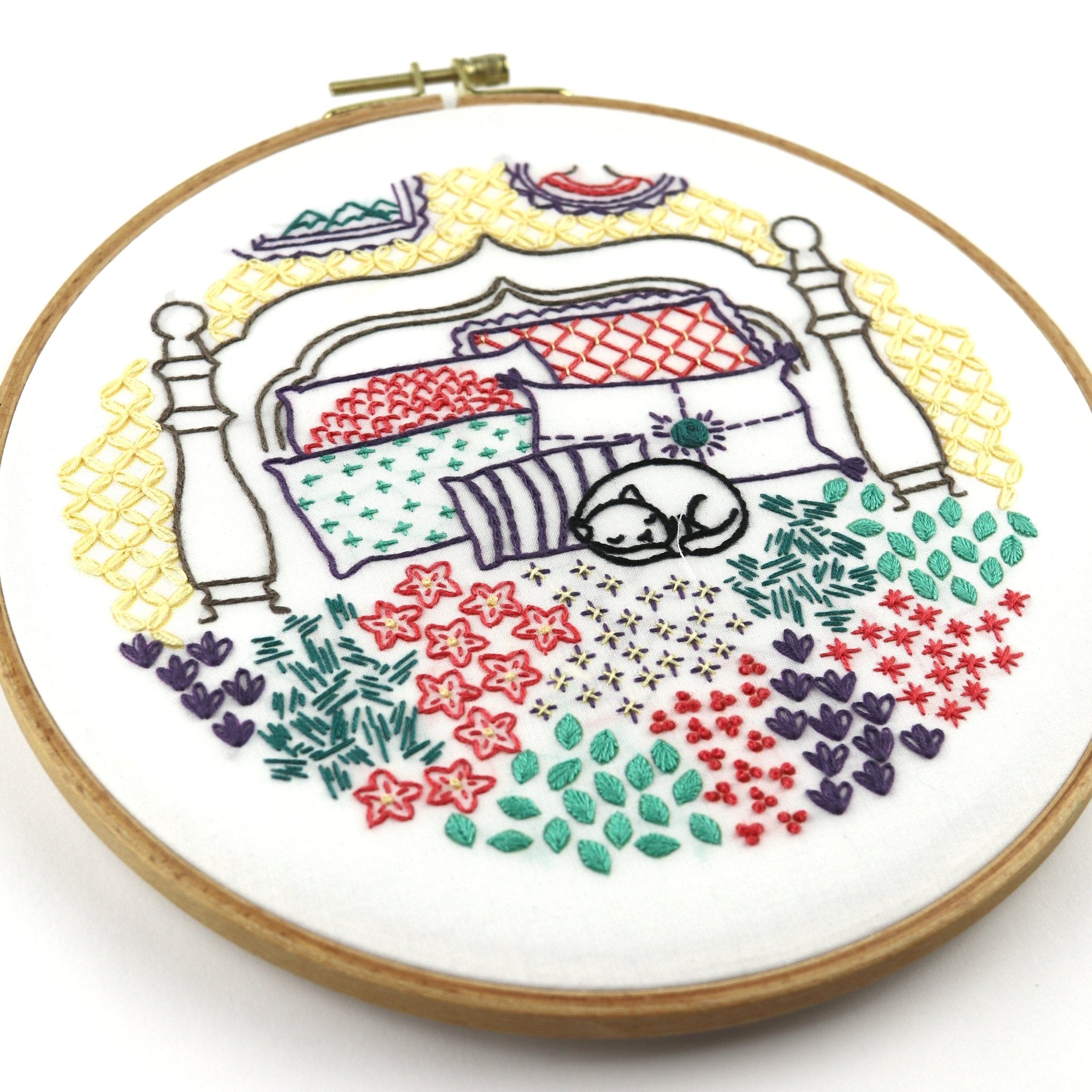 Catnap Printed Fabric Pattern - Stitched Stories