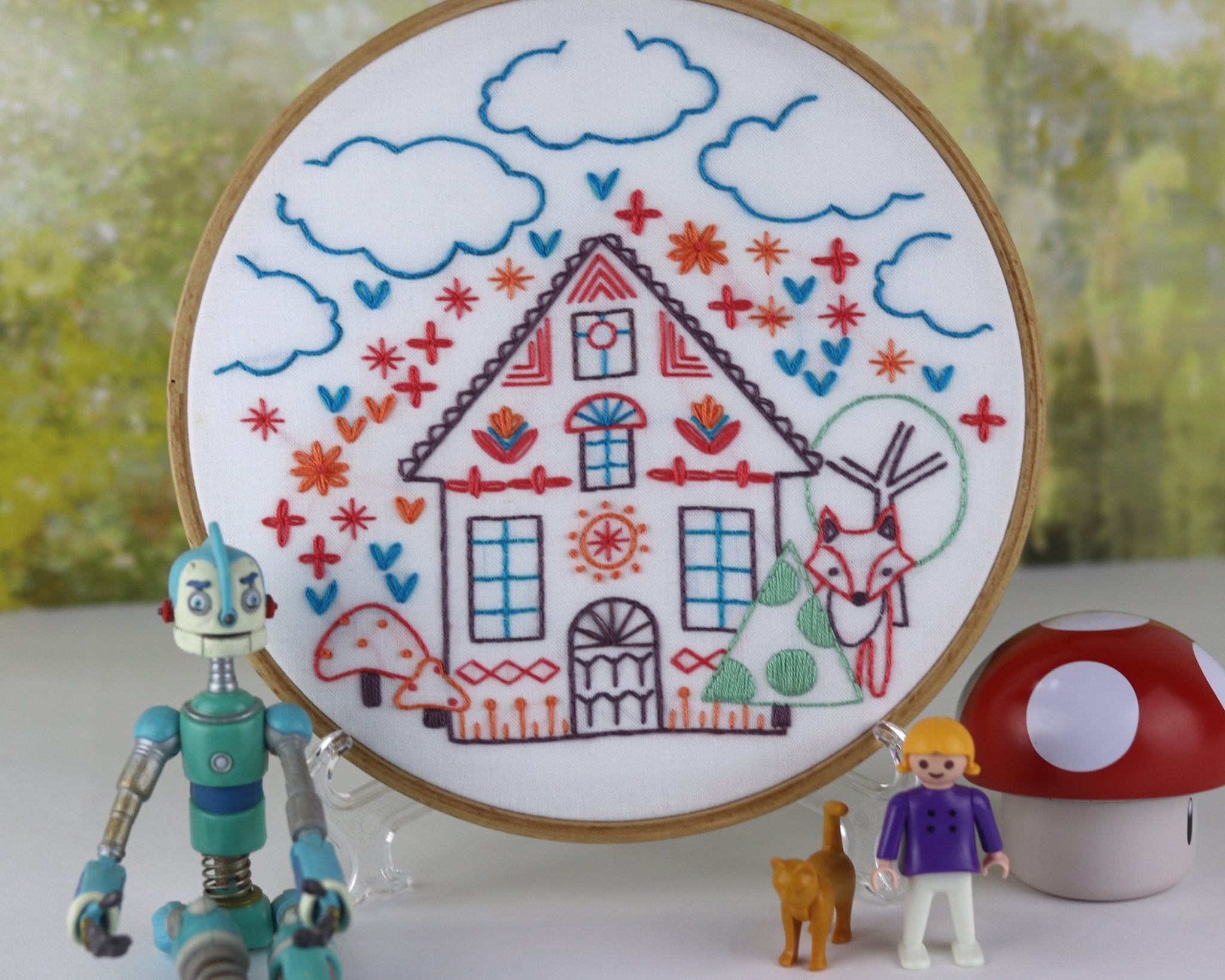 Charmed Cottage Child's / Beginner Embroidery Kit - Stitched Stories