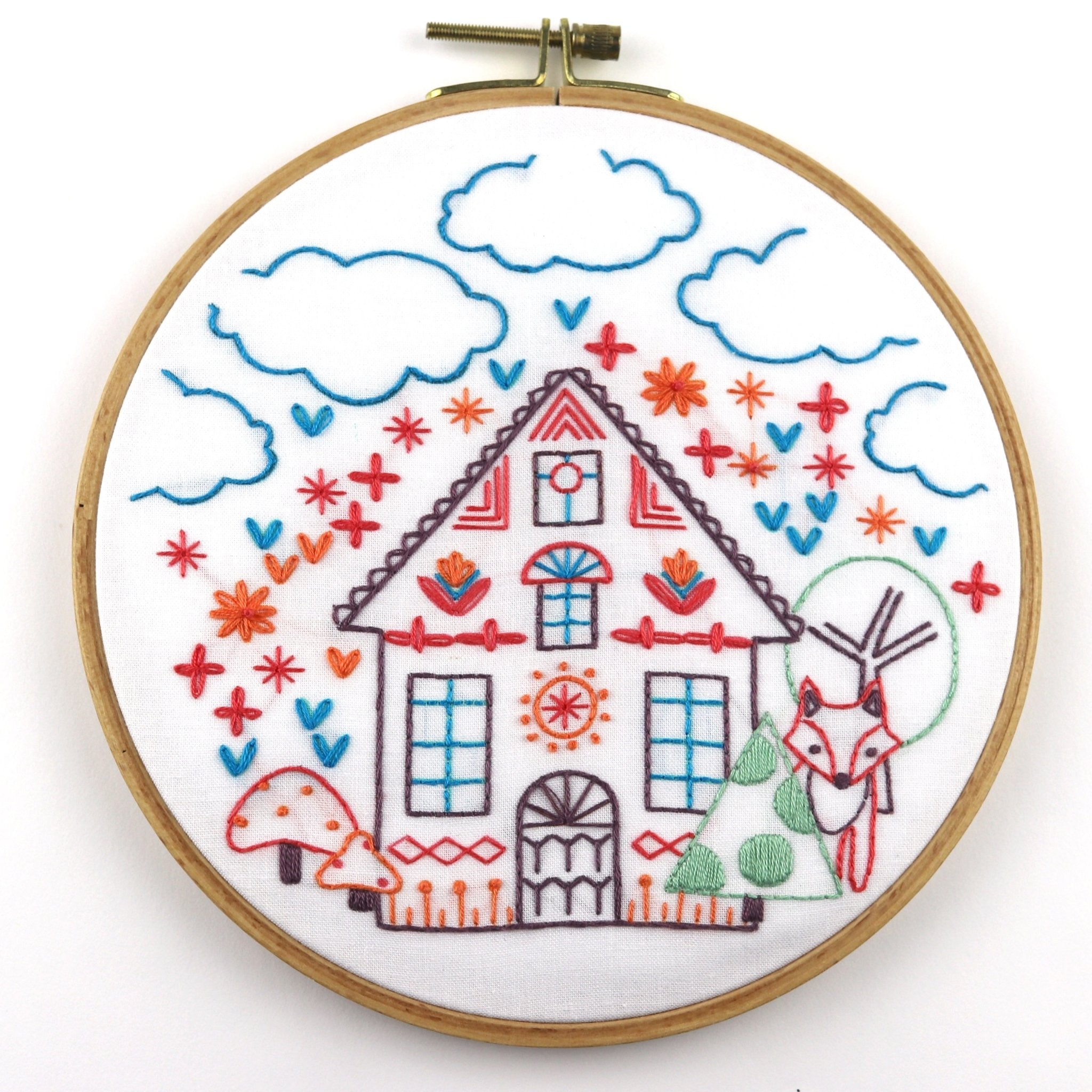 Charmed Cottage Child's / Beginner Embroidery Kit - Stitched Stories