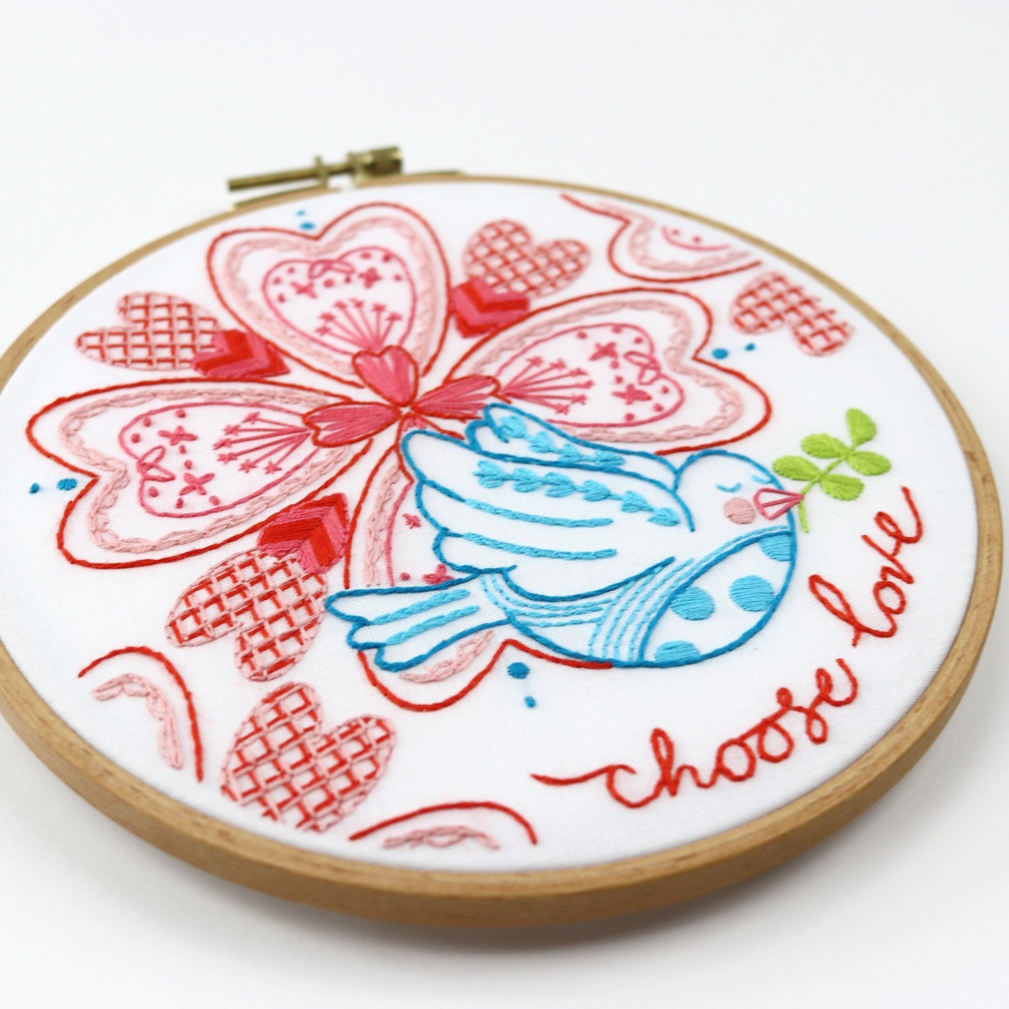 Choose Love Embroidery Kit - Stitched Stories