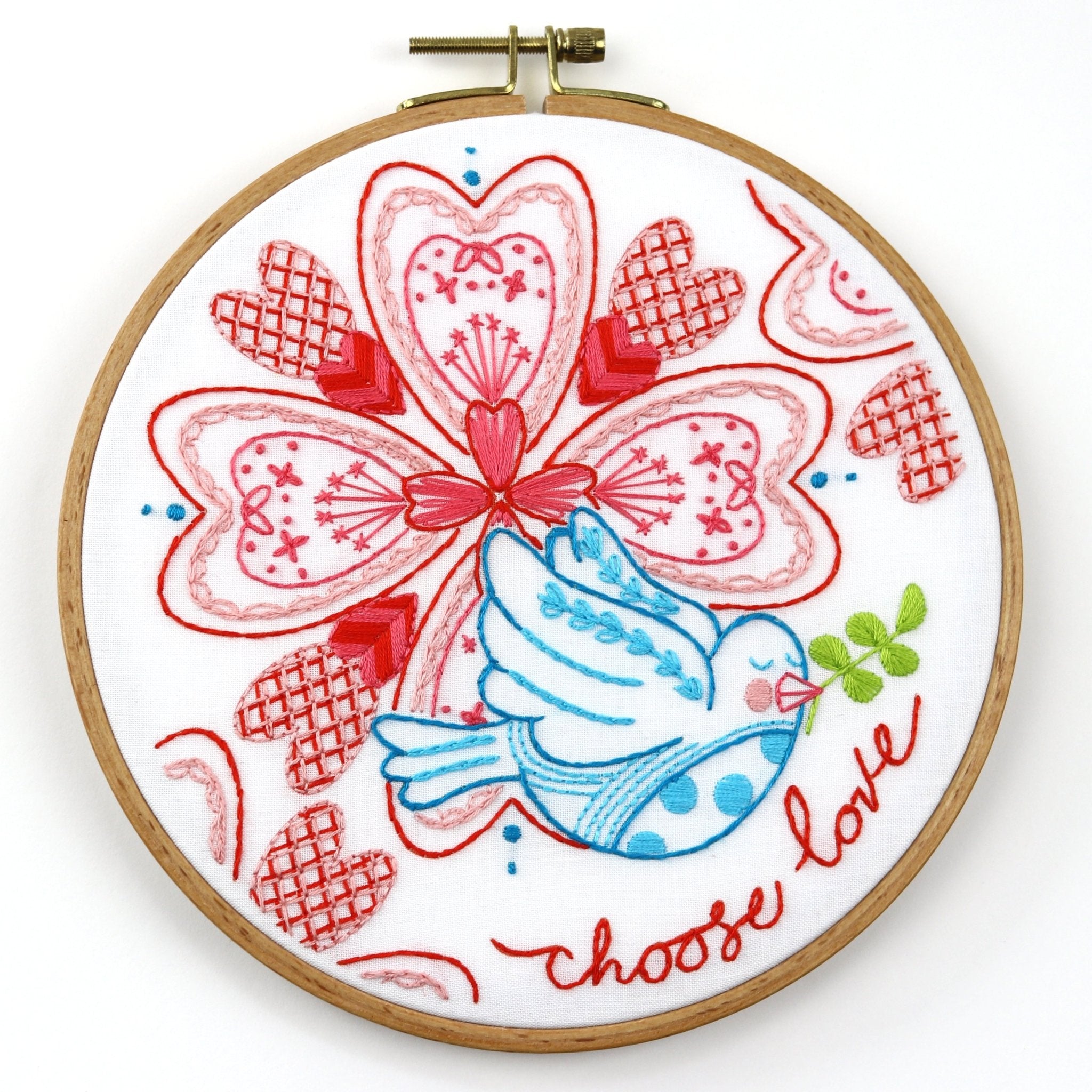 Choose Love Embroidery Kit - Stitched Stories