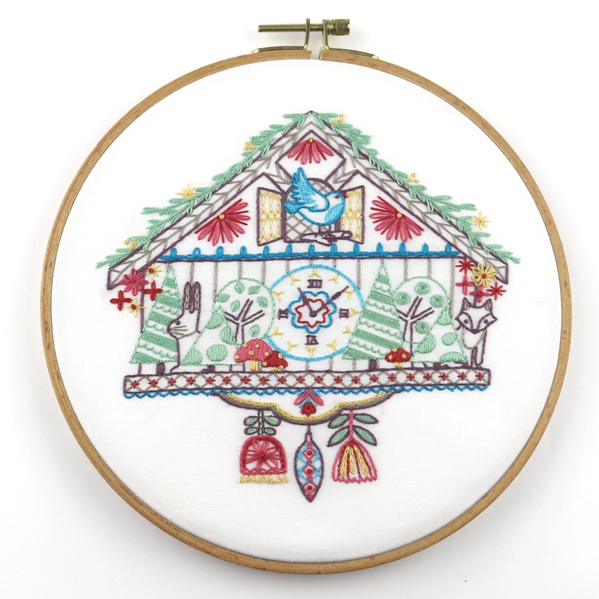 Cuckoo Clock Printed Fabric Pattern - Stitched Stories