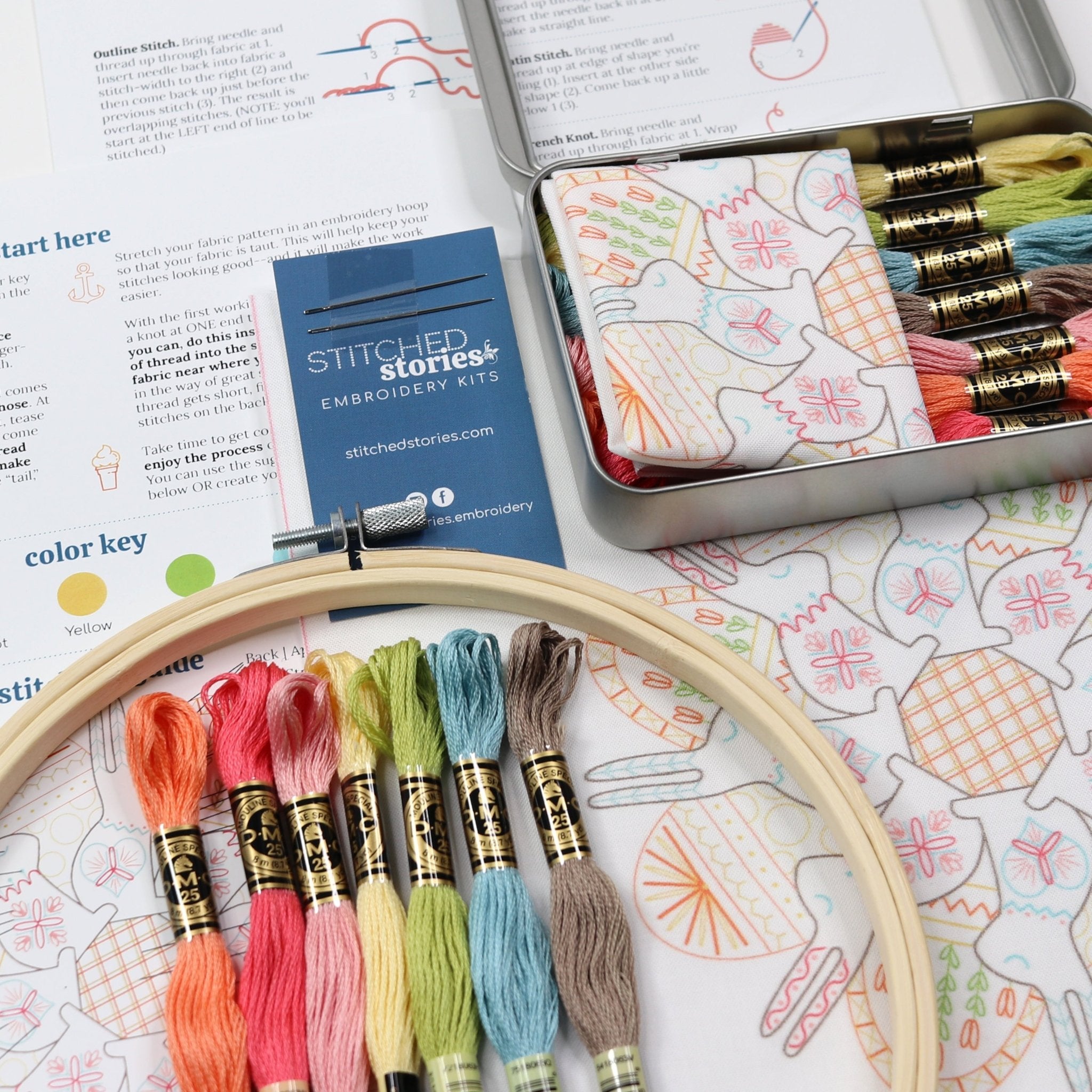 Easter Fluffle Embroidery Kit - Stitched Stories