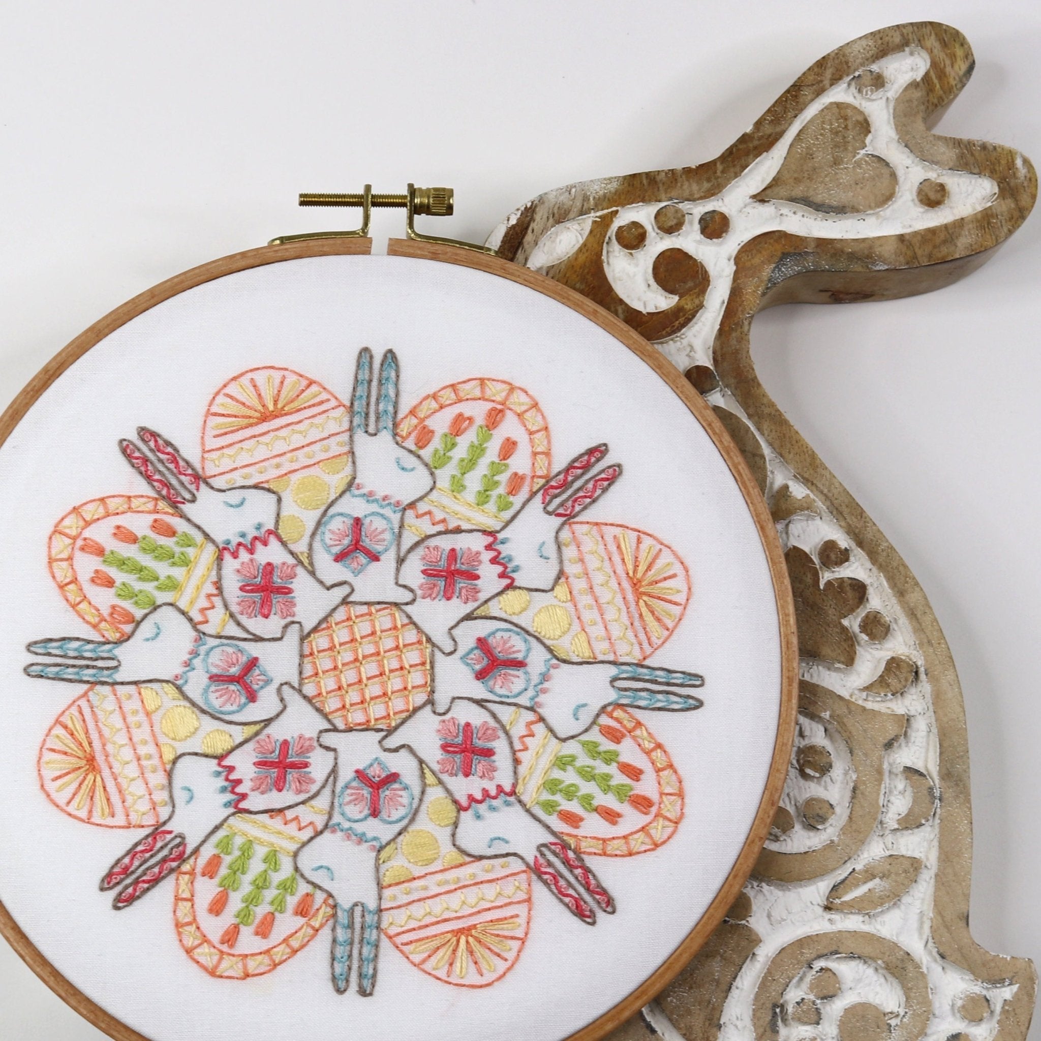 Easter Fluffle Embroidery Kit - Stitched Stories