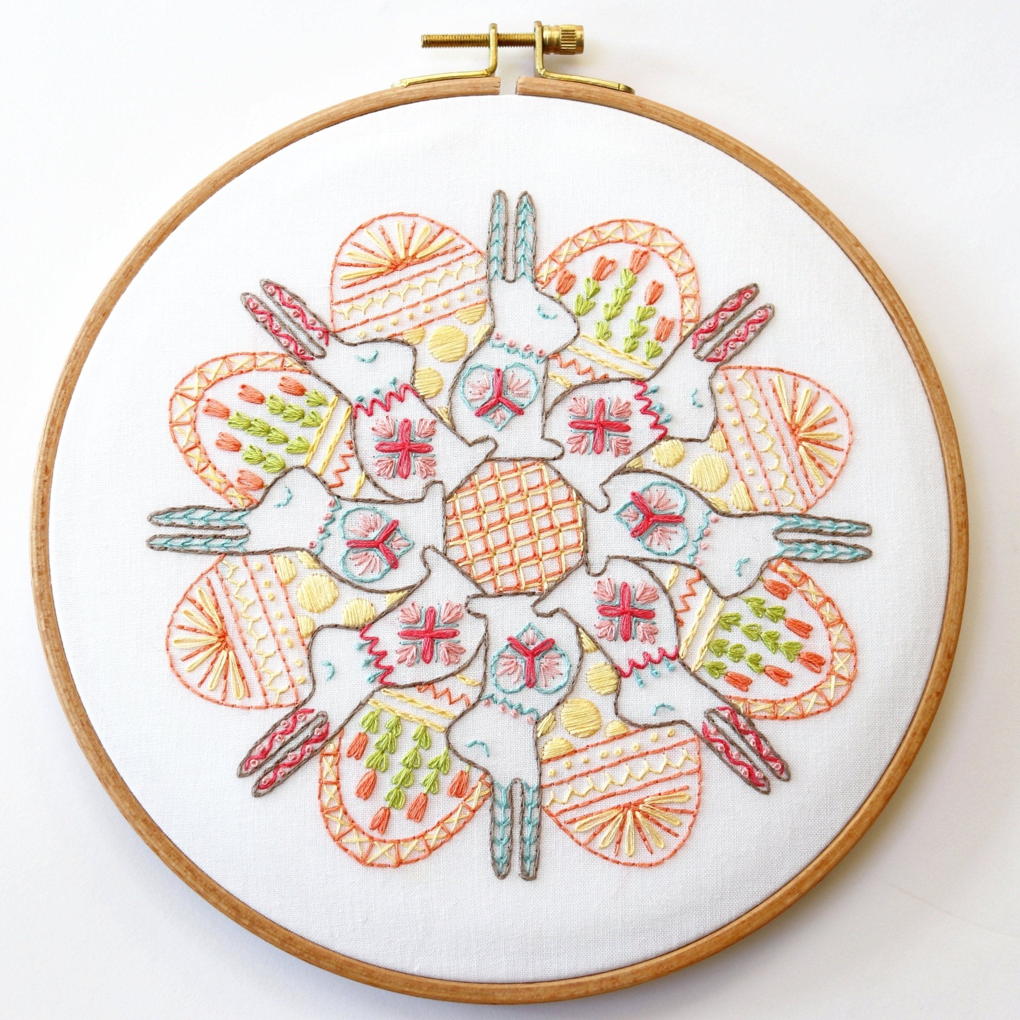 Easter Fluffle Embroidery Kit - Stitched Stories