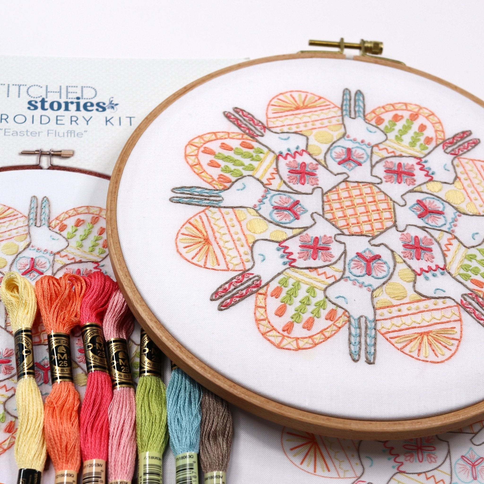 Easter Fluffle Embroidery Kit - Stitched Stories