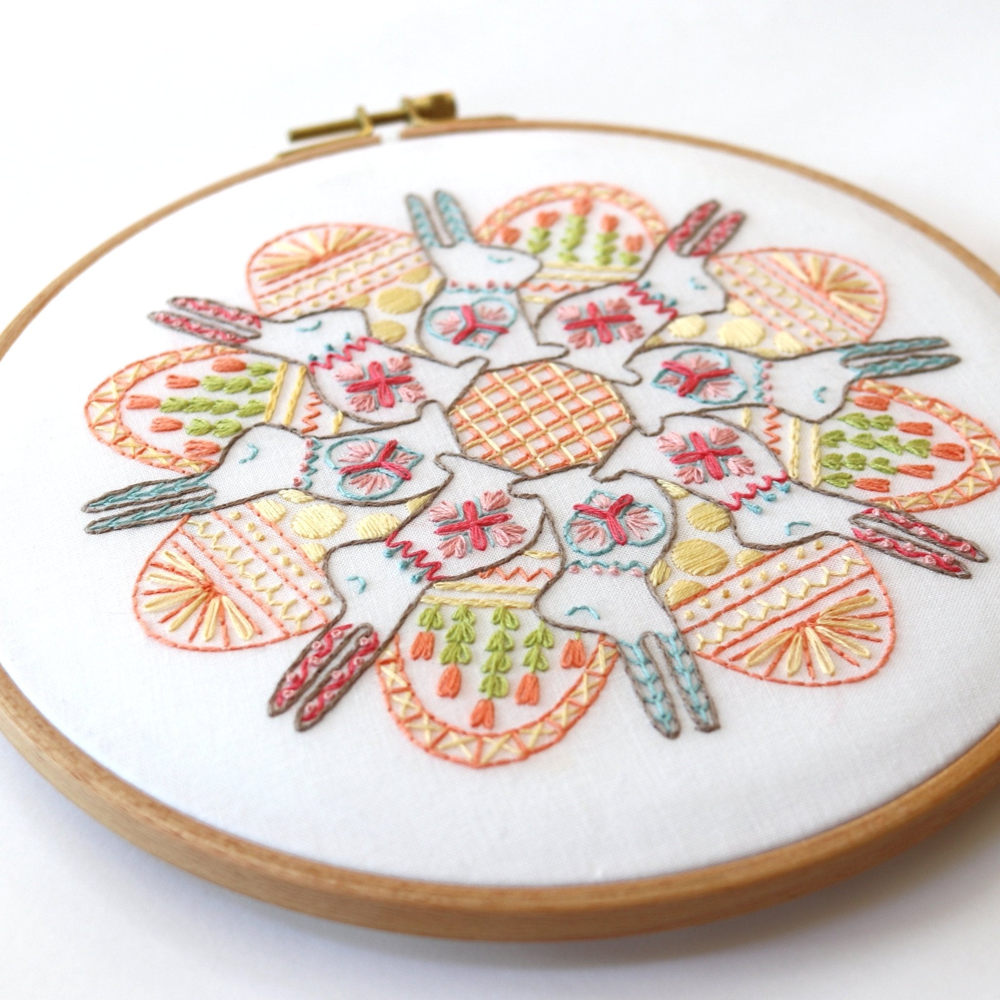 Easter Fluffle Printed Fabric Pattern - Stitched Stories