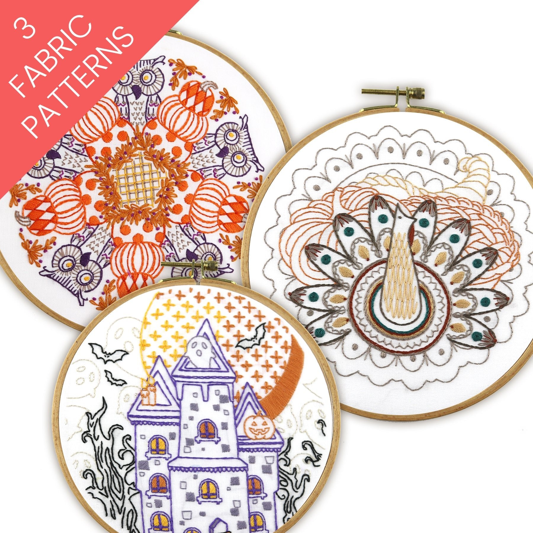 Fall Protection Stitch Patterns Fall Embroidery Kits and Patterns – Stitched Stories