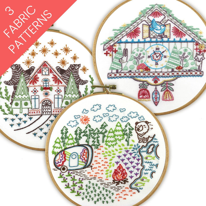 Forest Tales Bundle of 3 Fabric Patterns - Stitched Stories