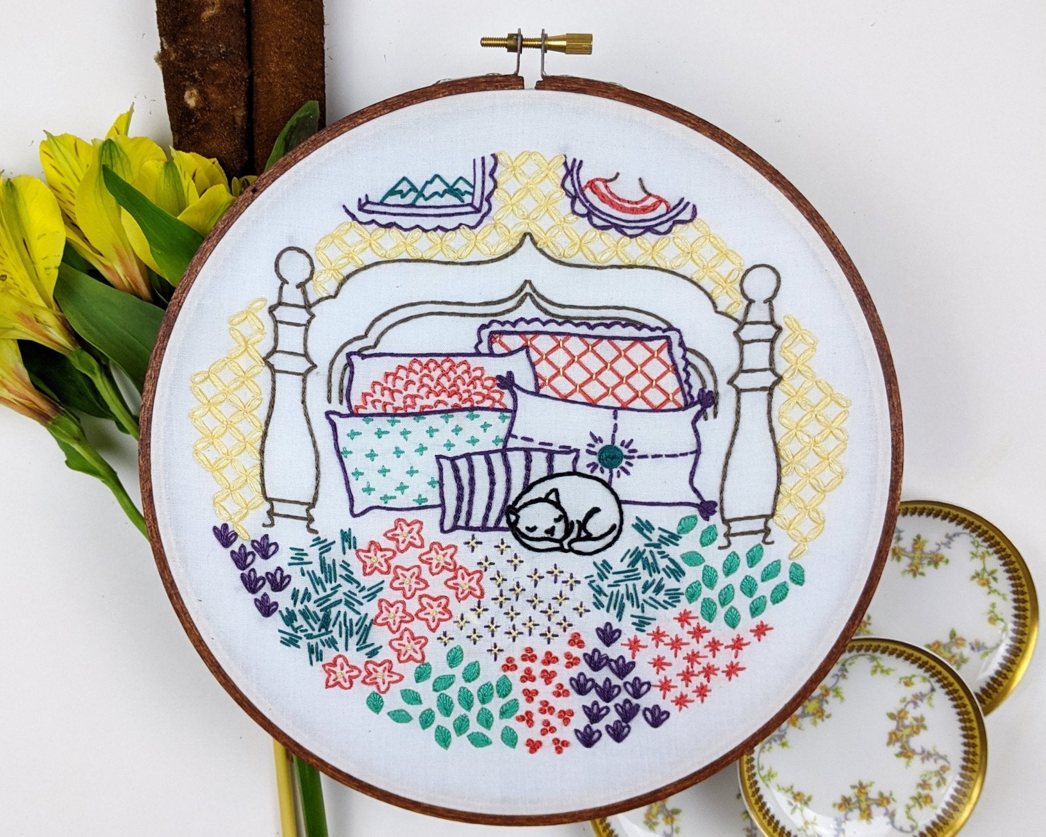 Granny-Chic Embroidery Kit Bundle of 3 - Stitched Stories