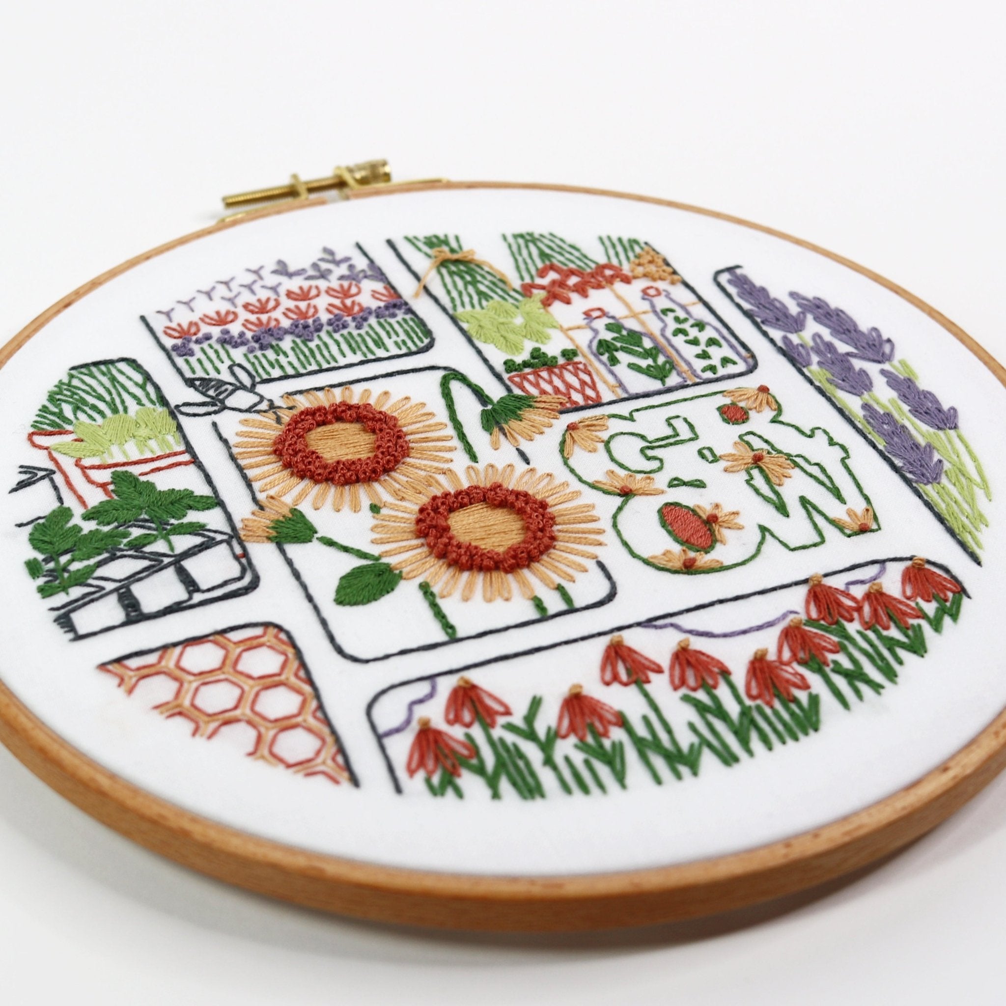 Grow Embroidery Kit - Stitched Stories