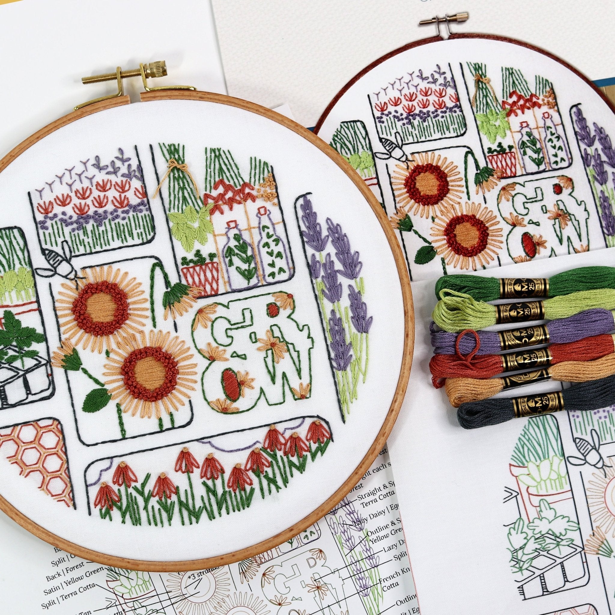 Grow Embroidery Kit - Stitched Stories