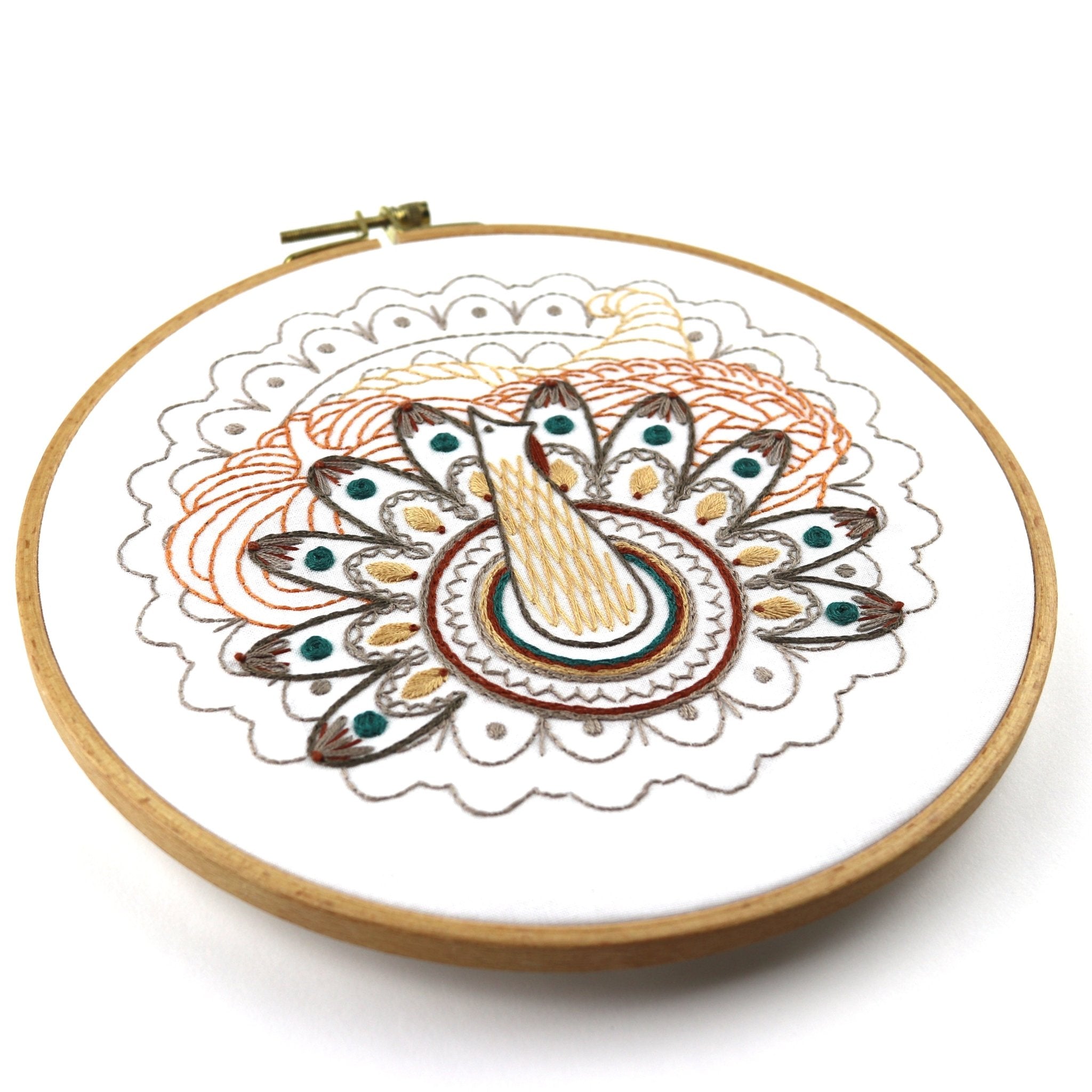 Harvest Table Thanksgiving Embroidery Kit - Stitched Stories