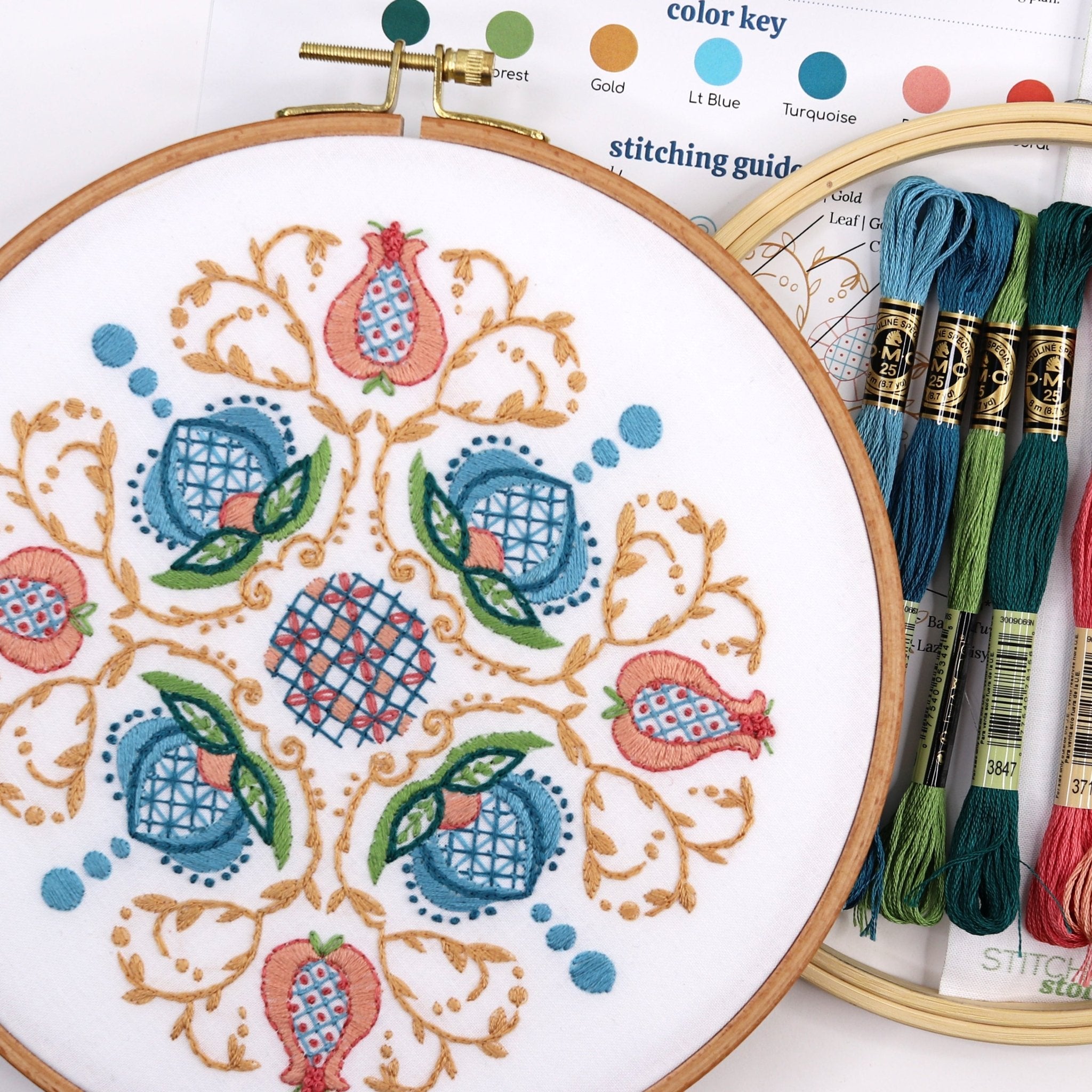 Jacobean Embroidery Kit - Stitched Stories