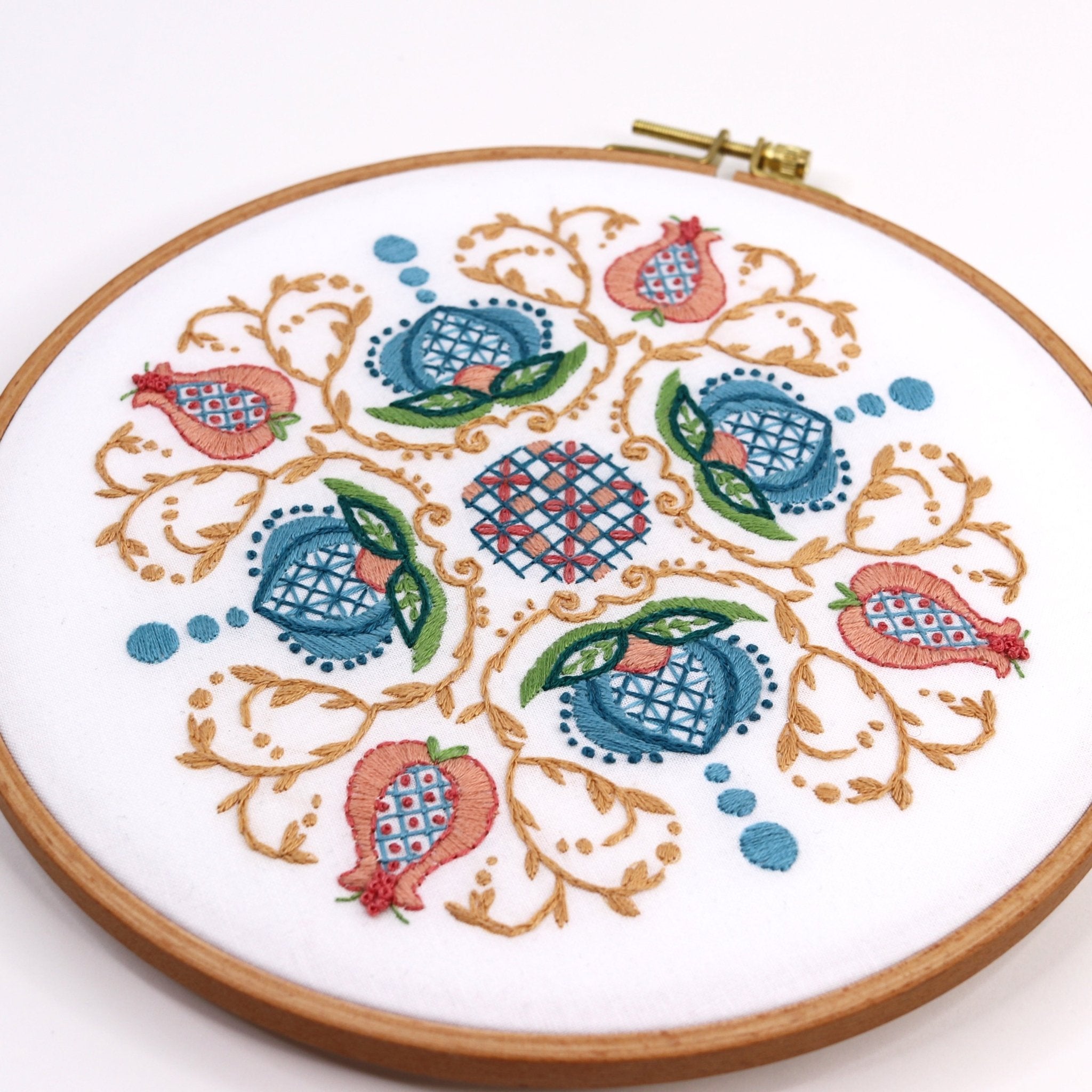 Jacobean Florals Embroidery Pattern – Stitched Stories