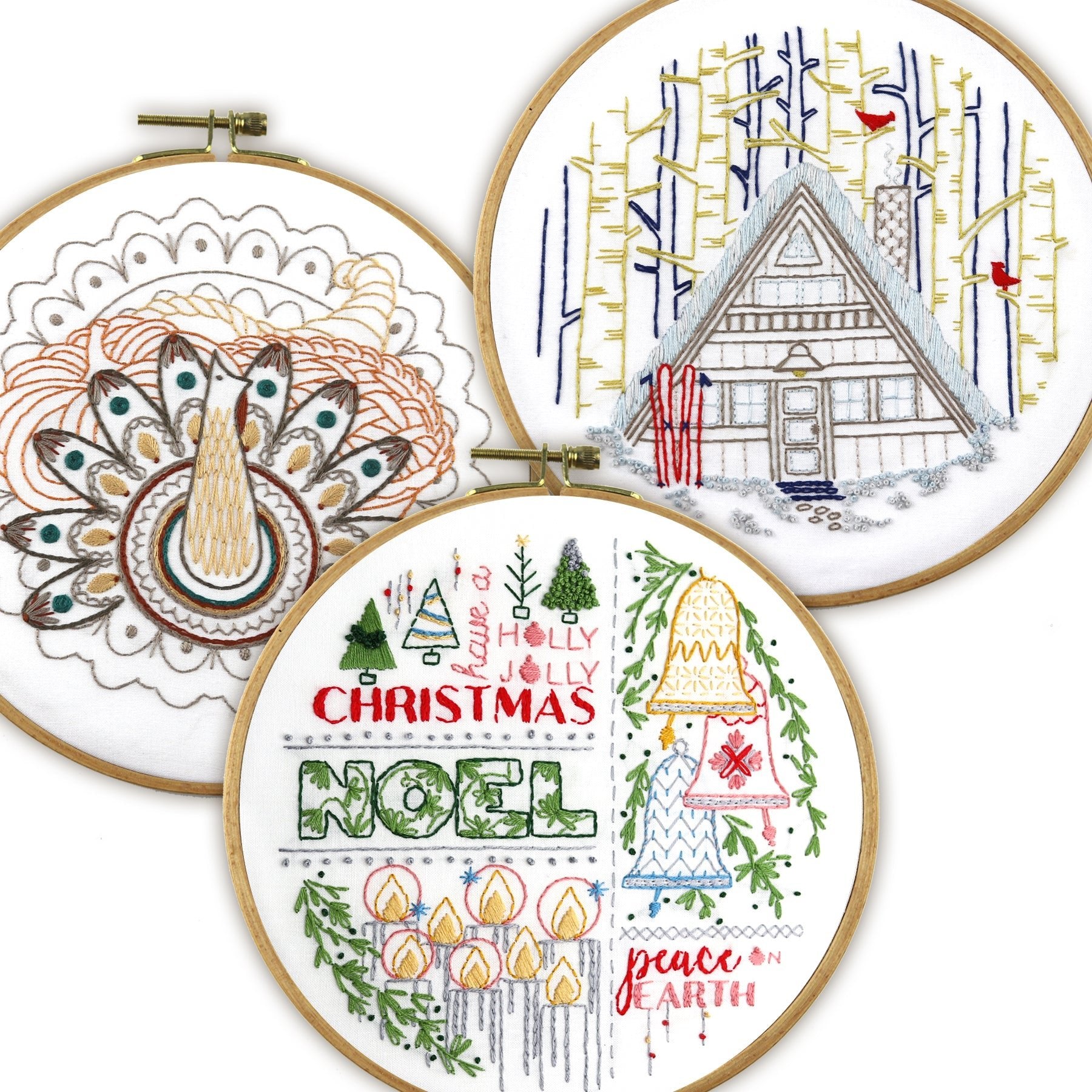 Jolly Days Bundle of 3 Fabric Patterns - Stitched Stories